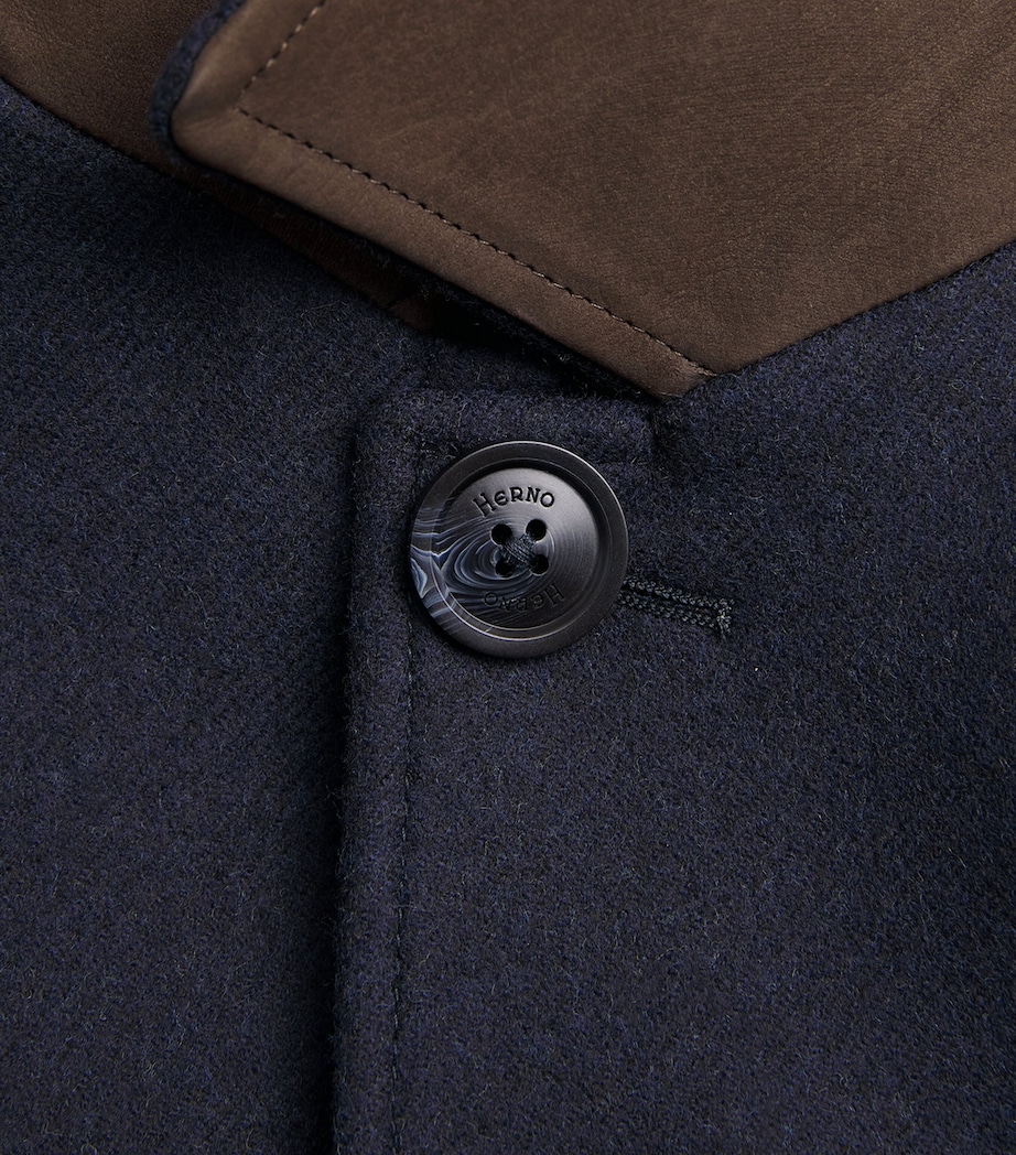 Herno Mens Virgin Wool Coat Image 6