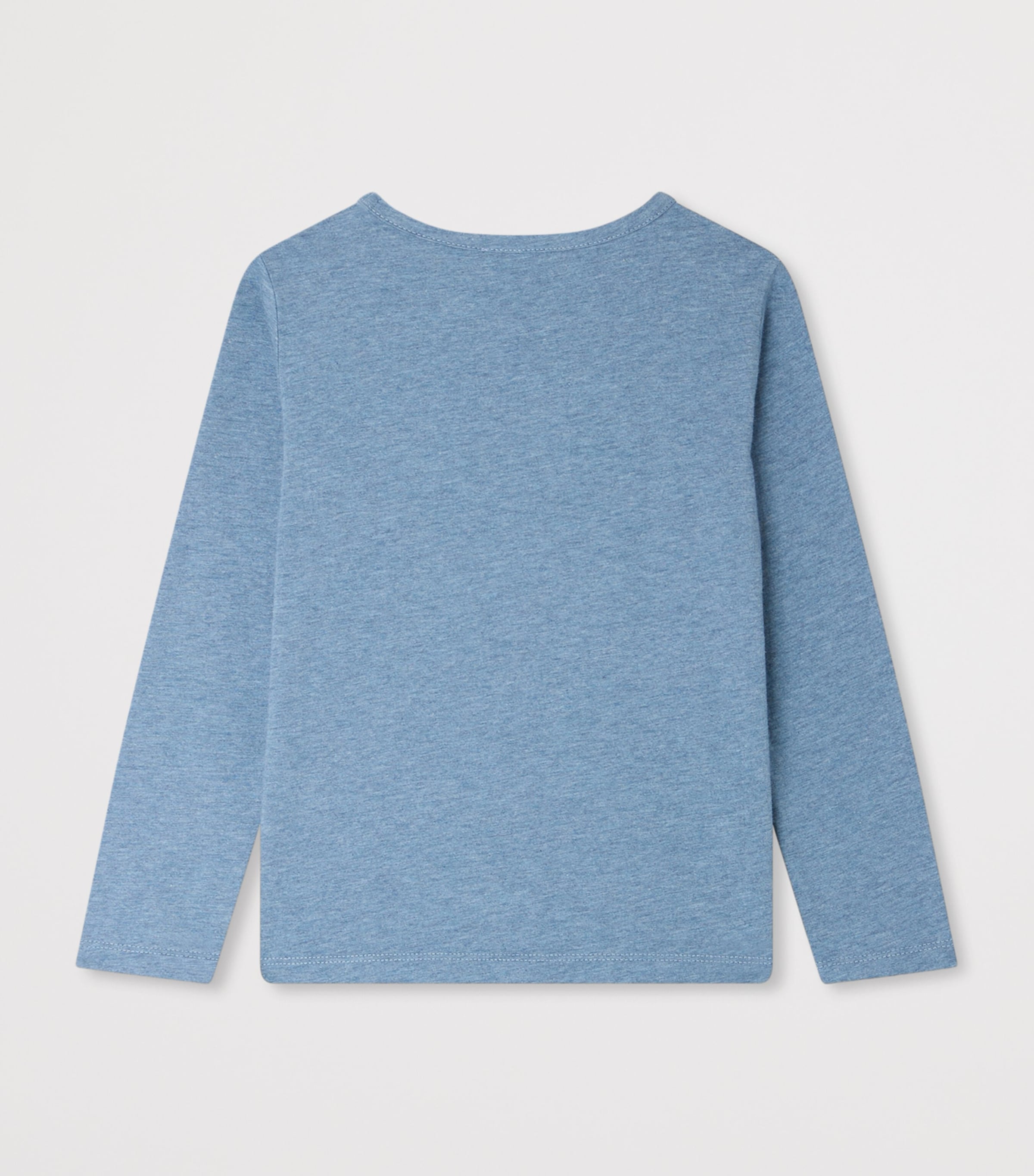 Bonpoint Cotton Cherry Long-Sleeve T-Shirt (4-8 Years) Bleu Du Nord Image 2