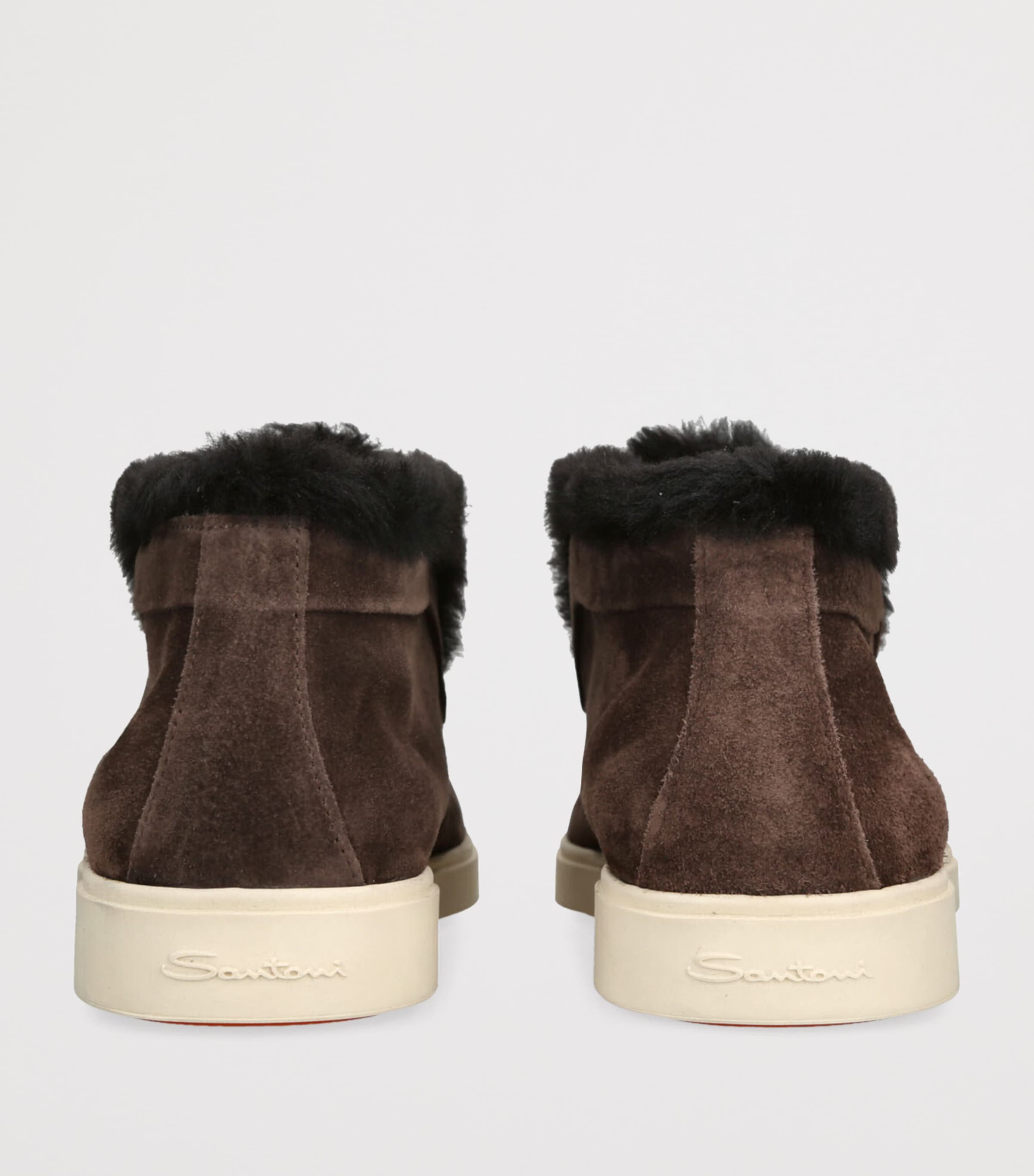 Suede Fortune Ankle Boots DARK BROWN Image 2