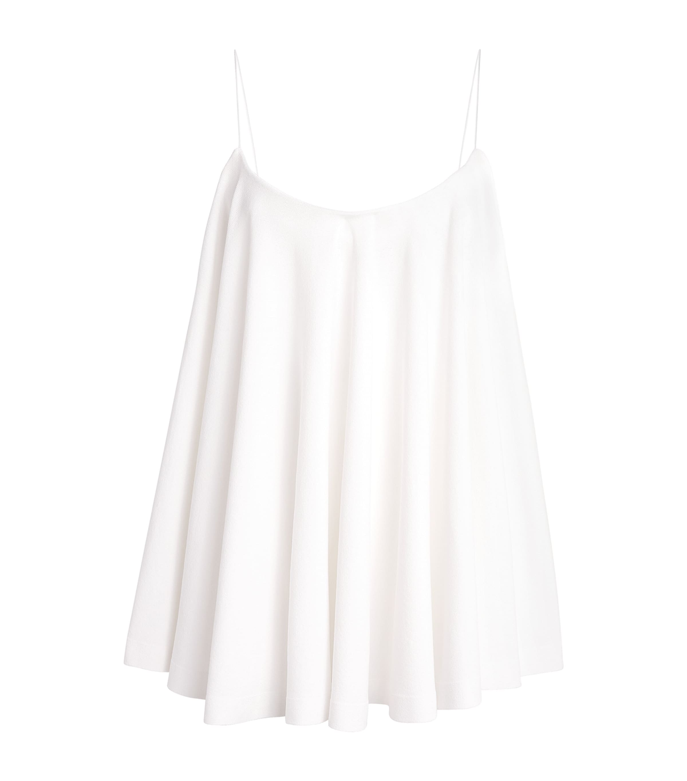 Jacquemus Womens Jersey Open Back Voile Top White Image 1