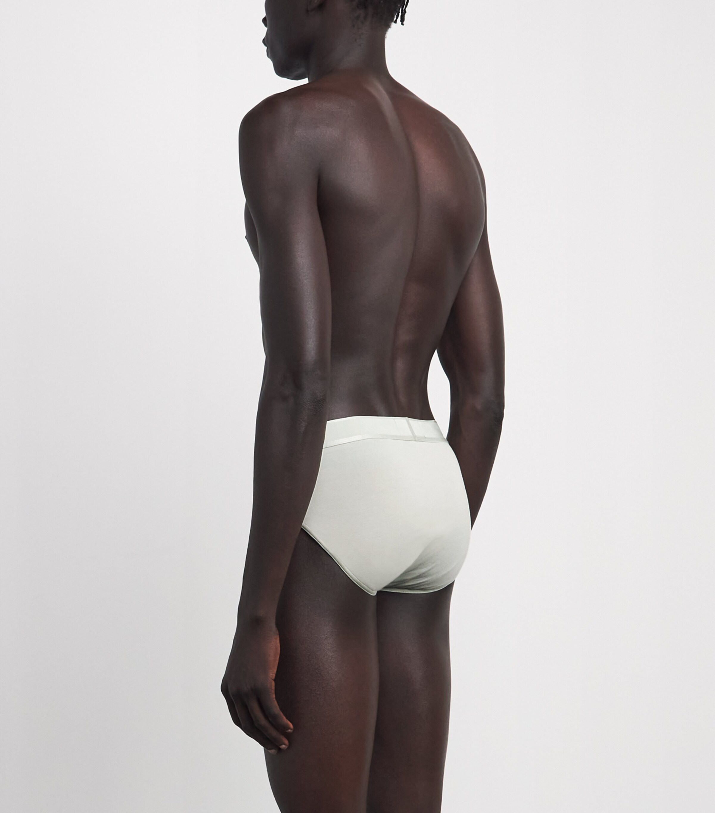 Emporio Armani Mens Modal Logo Briefs Mineral Image 3