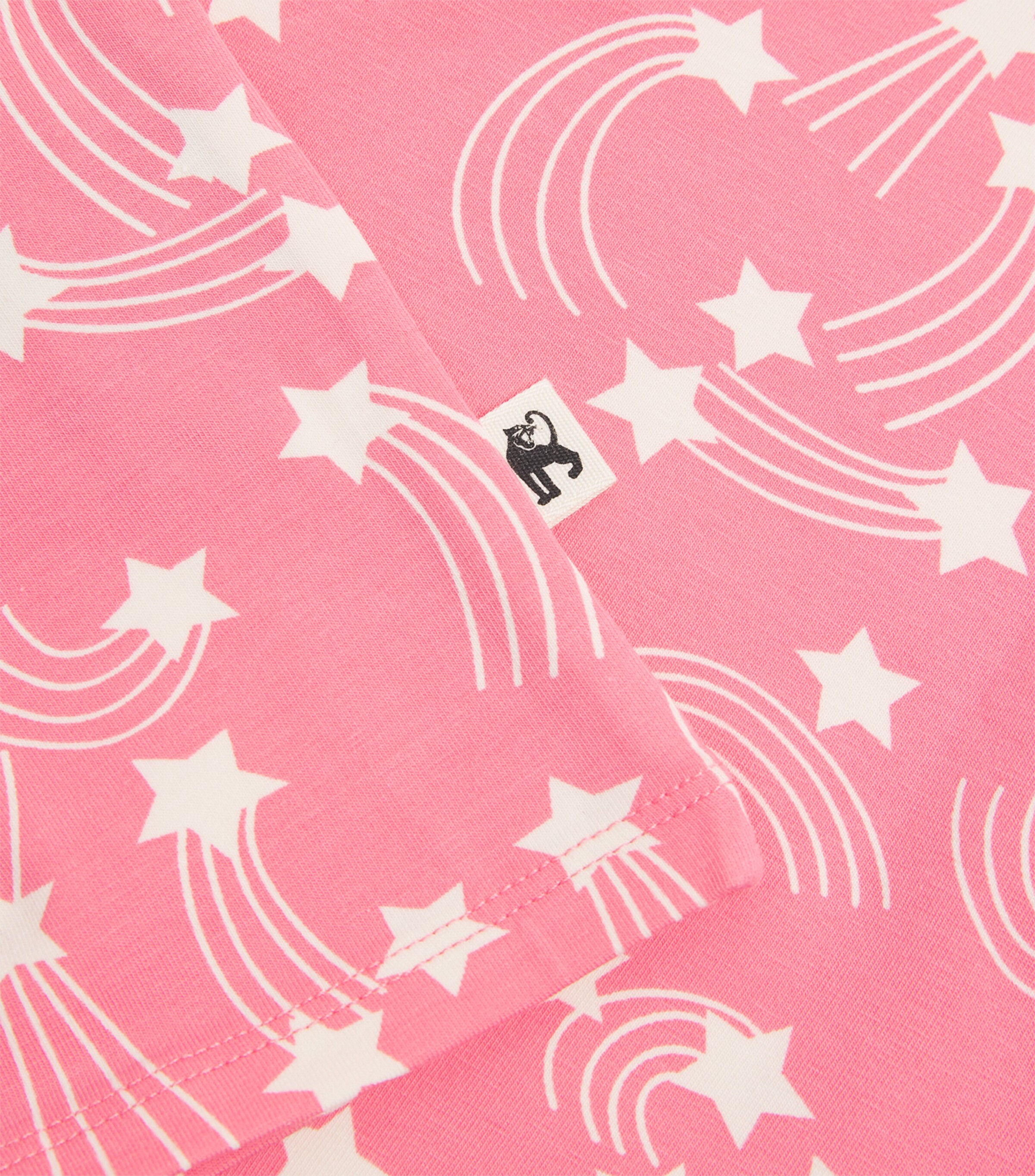 Mini Rodini Cotton Starfall T-Shirt (3-11 Years) Pink Image 3
