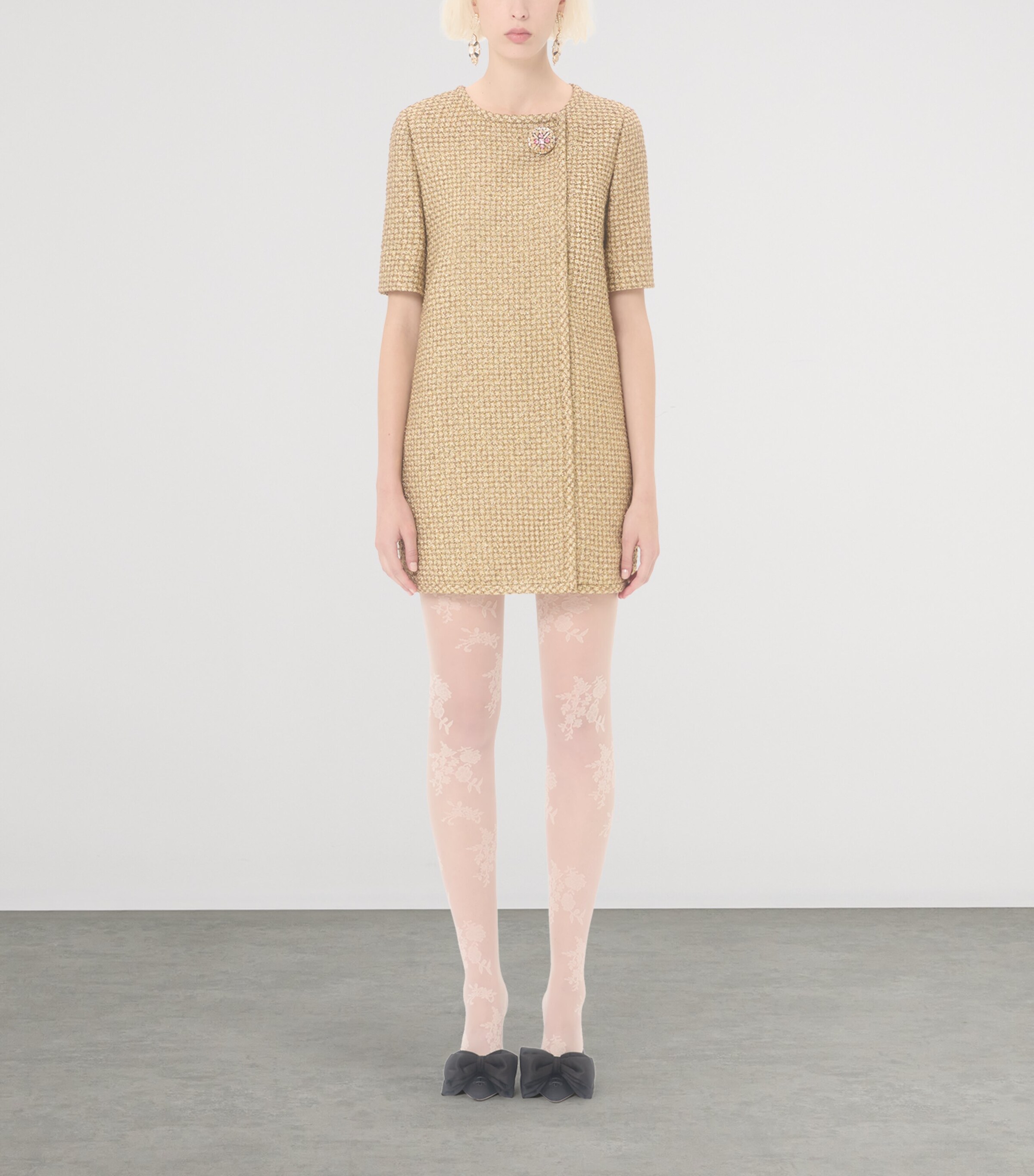 Valentino Womens Metallic Wrap Mini Dress Image 2