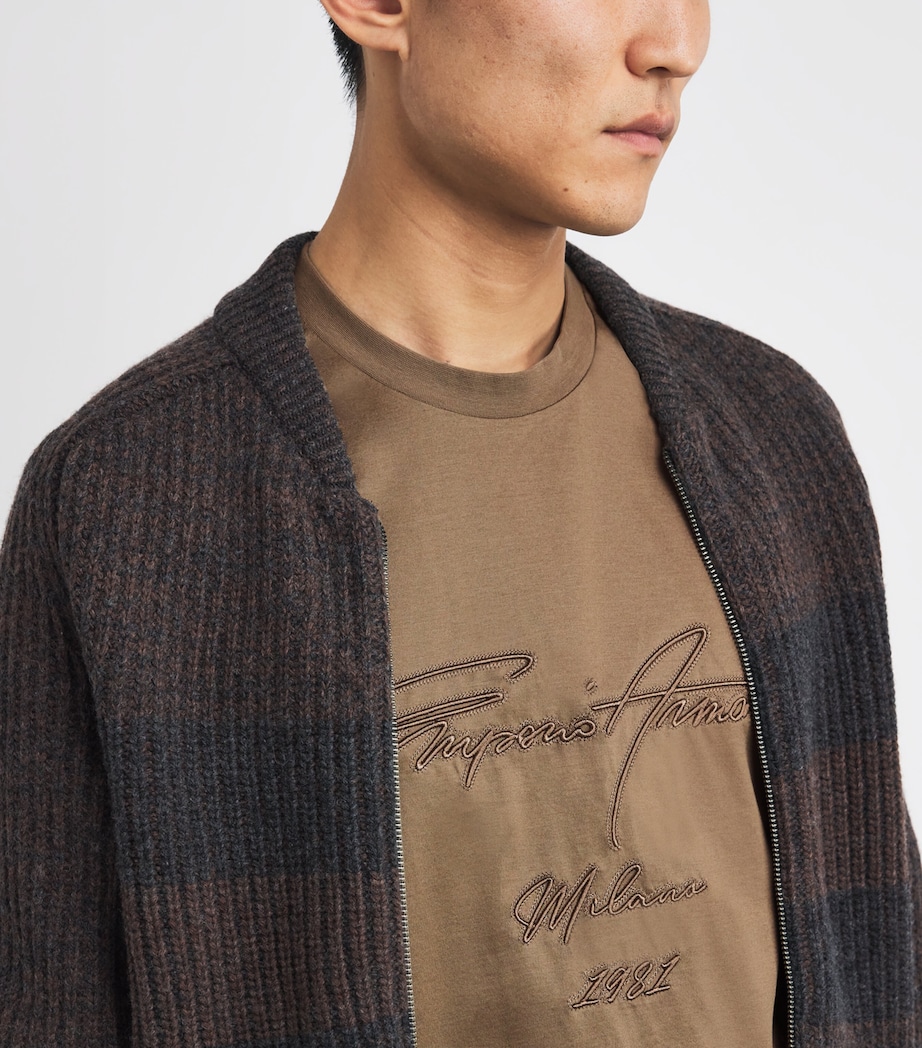 Lyocell-Cotton Logo T-Shirt U6189 Image 6