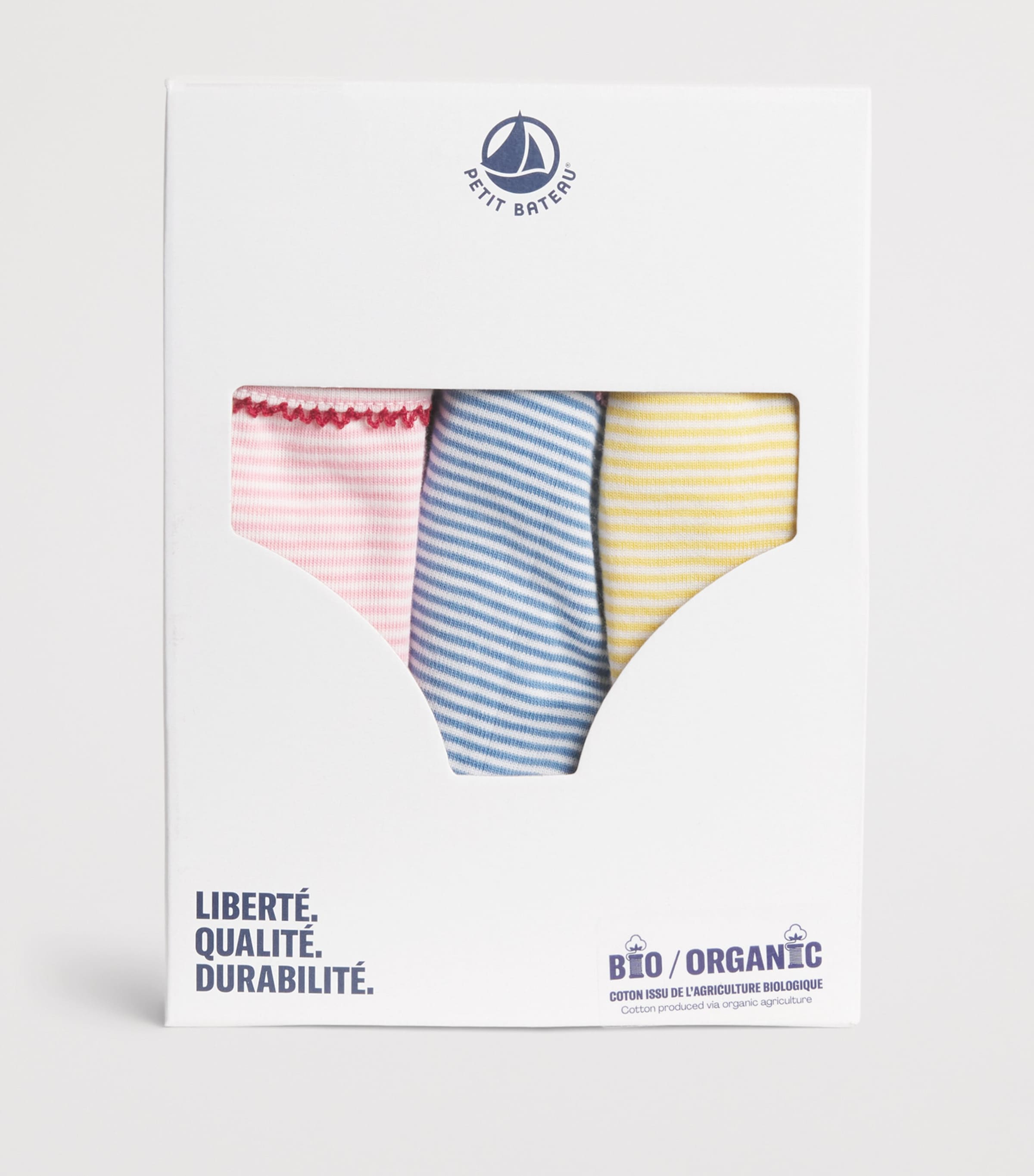Petit Bateau Pack of 3 Stripe Briefs (6-12 Years) Image 3