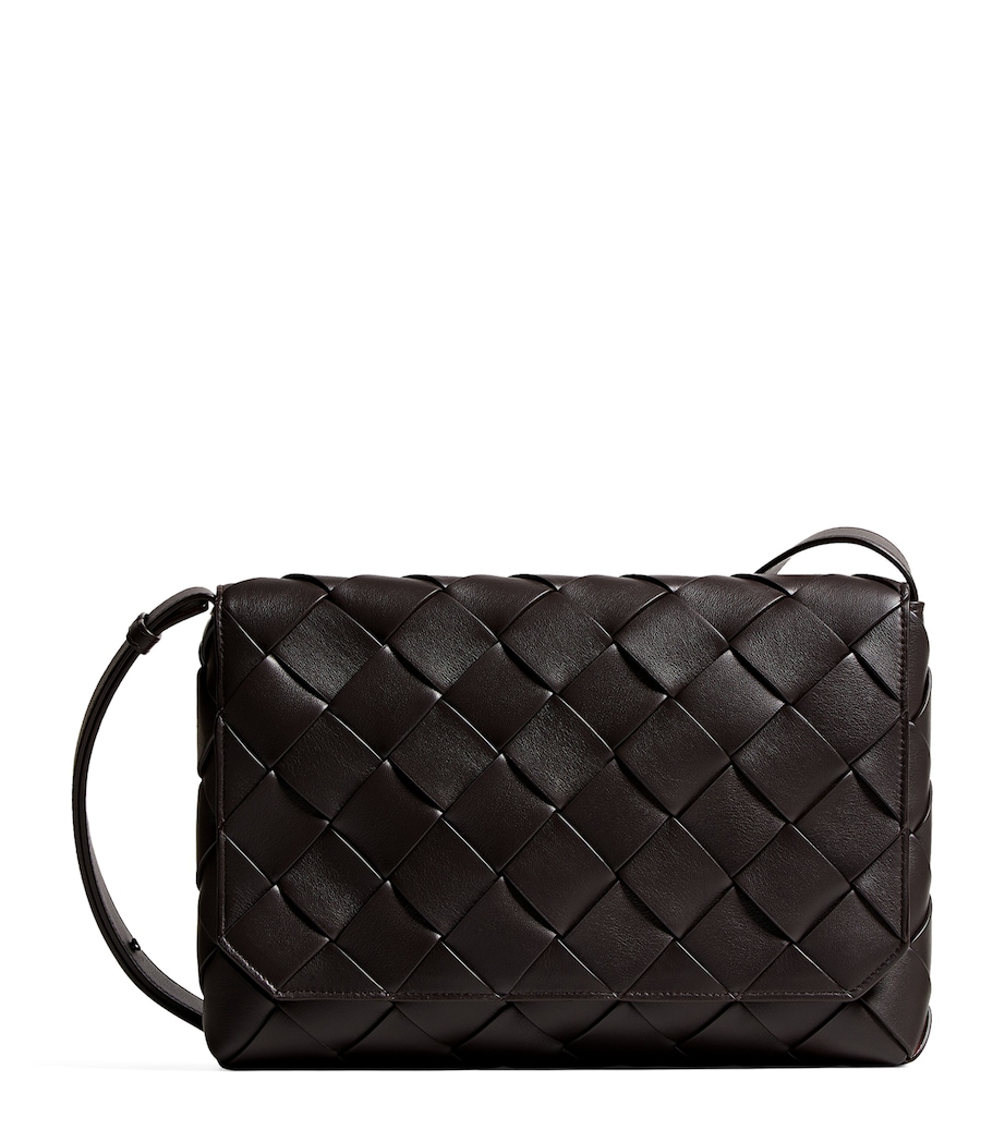 Bottega Veneta Large Leather Intreccio Diago Cross-Body Bag Image 1