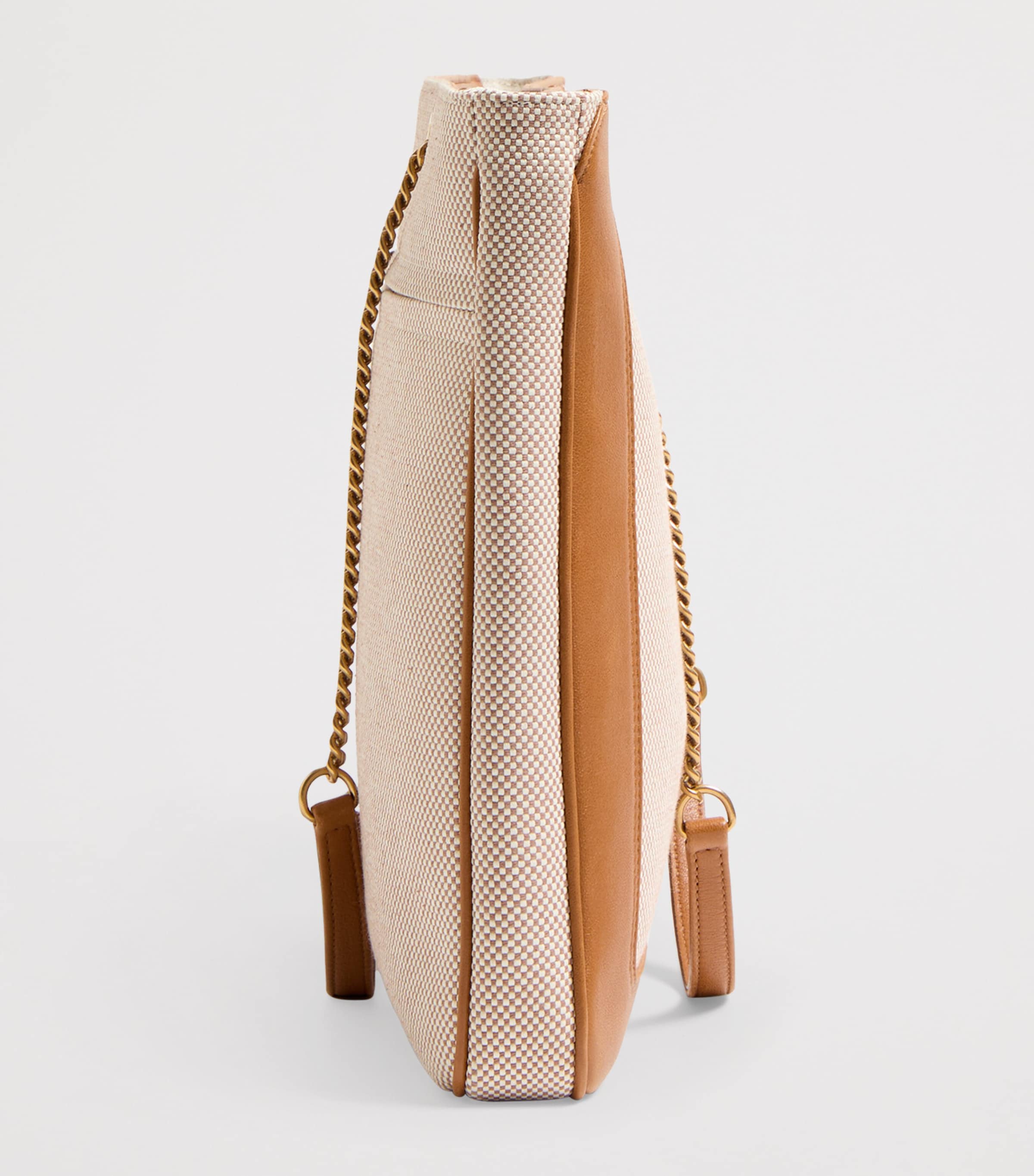 Large Canvas and Leather Viva Superstar Tote Bag 9QR Image 5