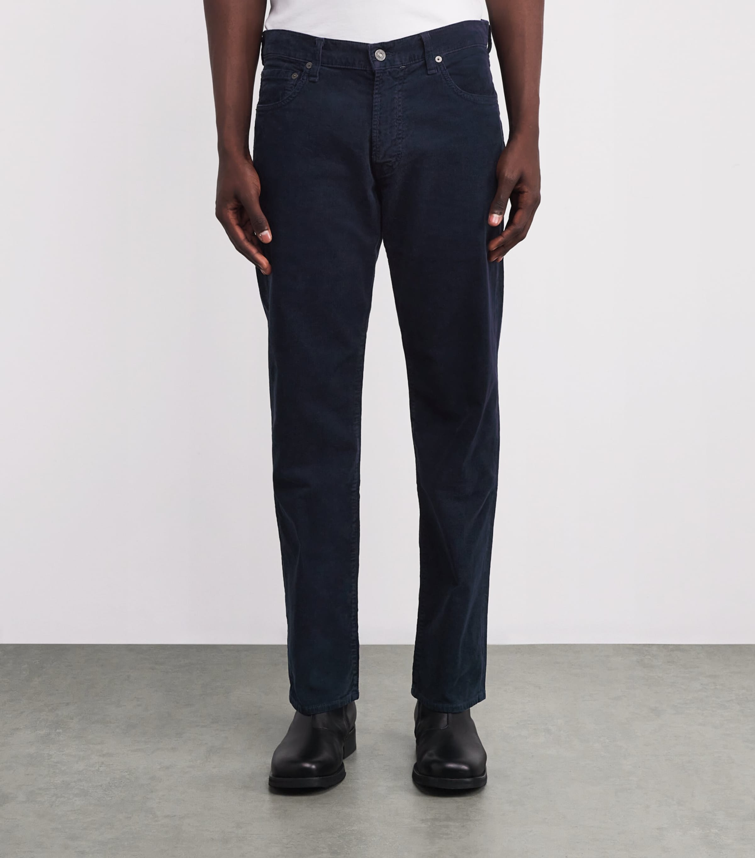 Corduroy Gage Straight Jeans NVY Image 3