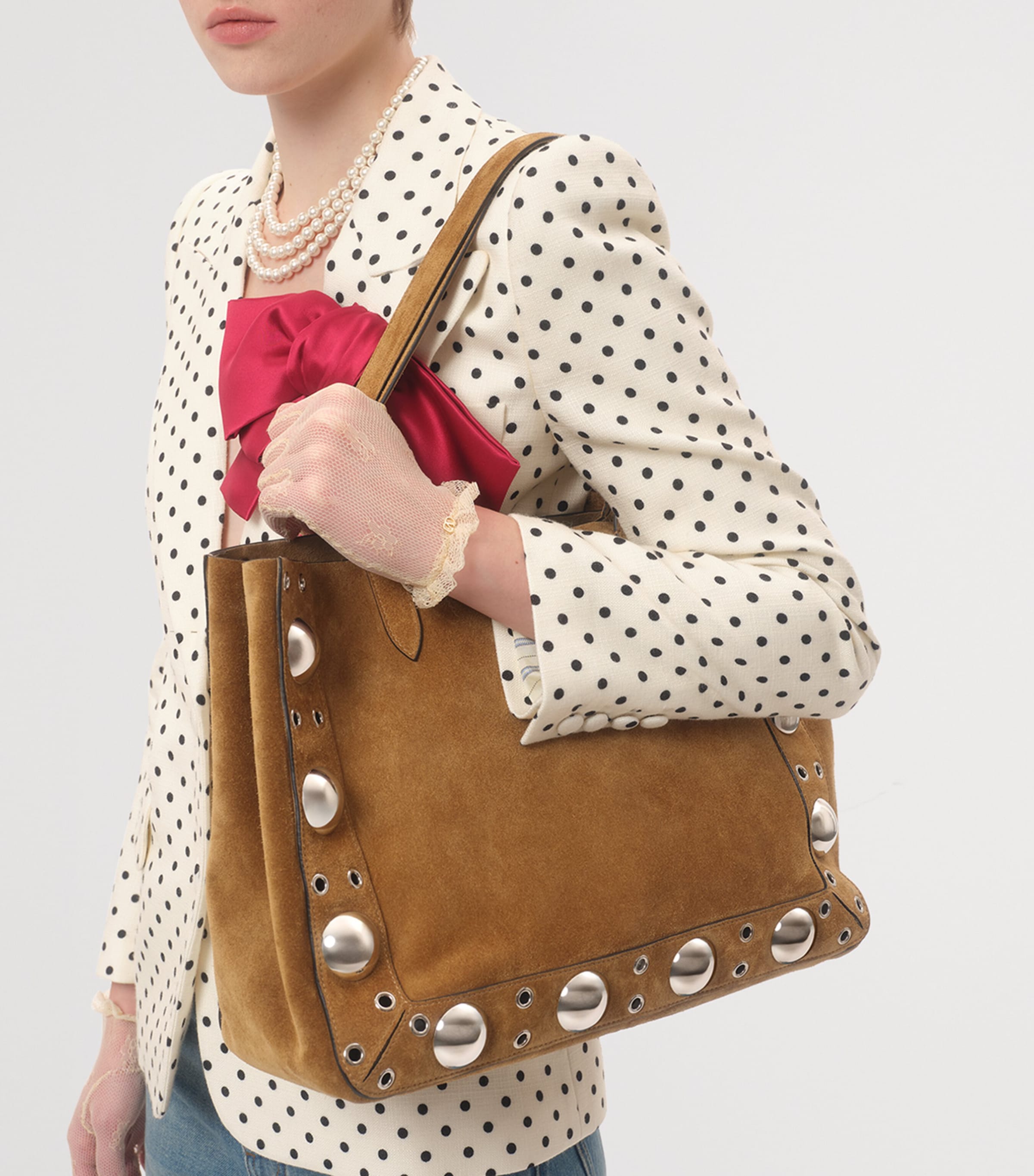Valentino Garavani Suede Nellcote Tote Bag | Harrods UK