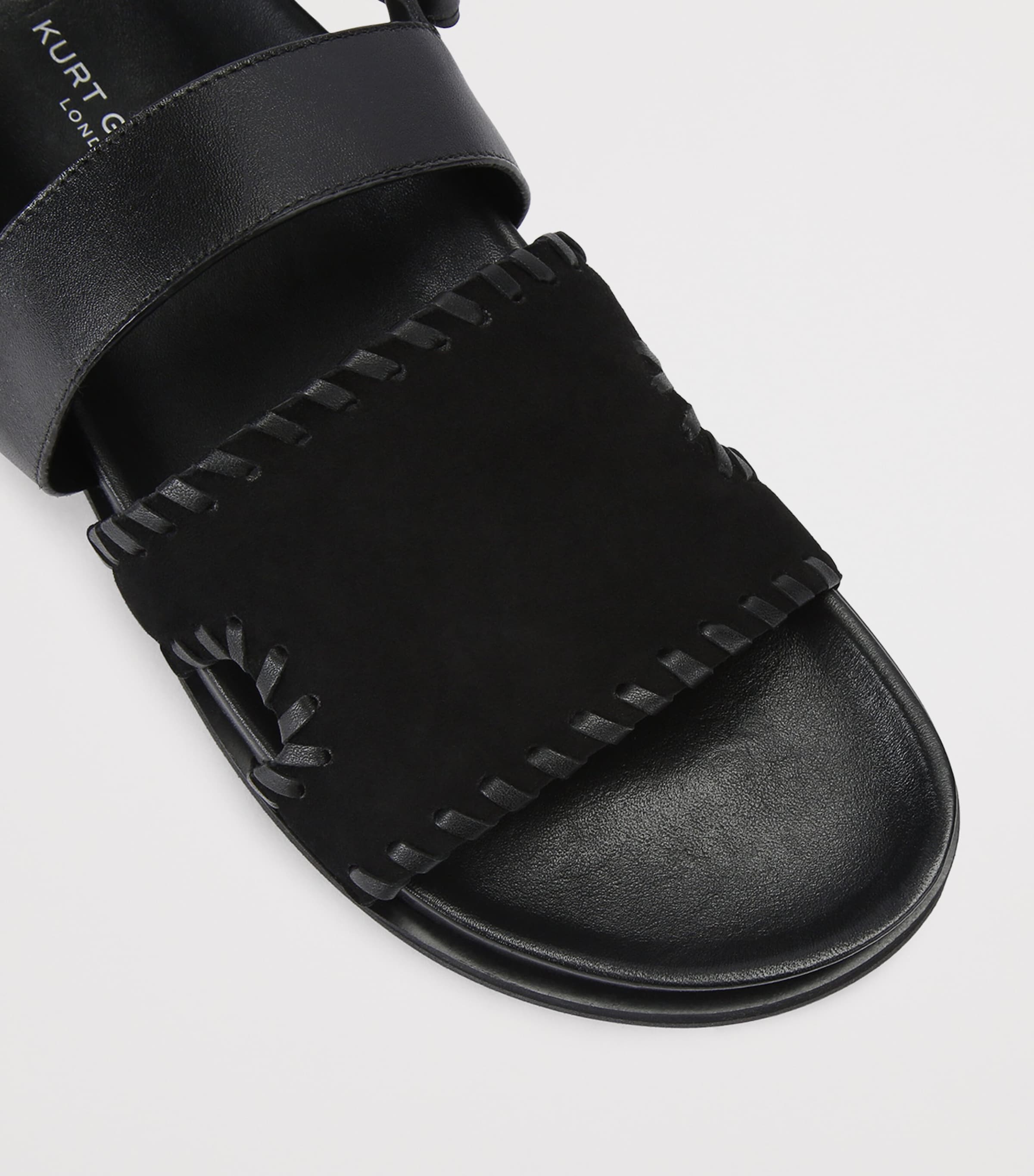 Kurt Geiger London Suede Baker Sandals Black Image 2