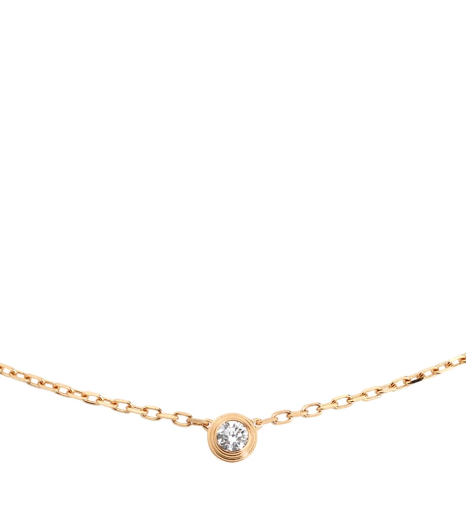 Small Rose Gold and Diamond Cartier d'Amour Necklace ROSE GOLD Image 2
