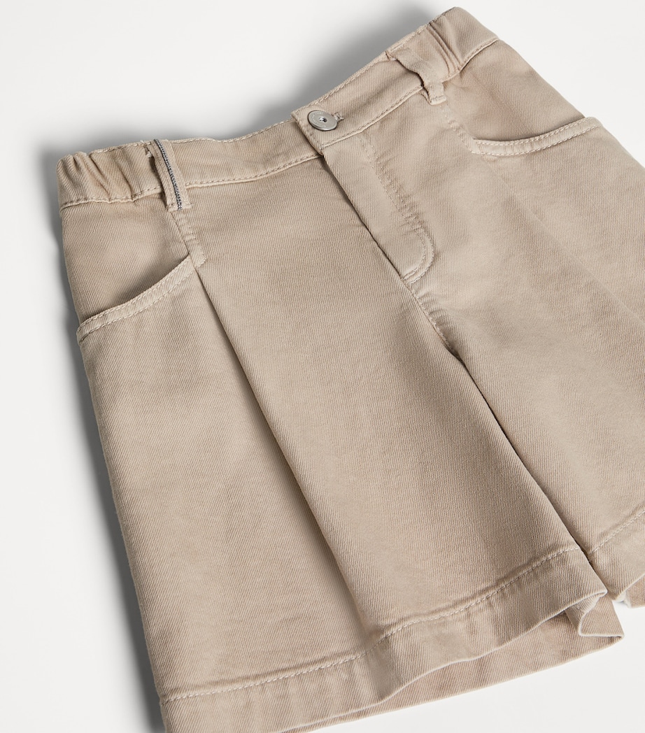 Brunello Cucinelli Kids Garment-Dyed Bermuda Shorts (4-6 Years) Image 3