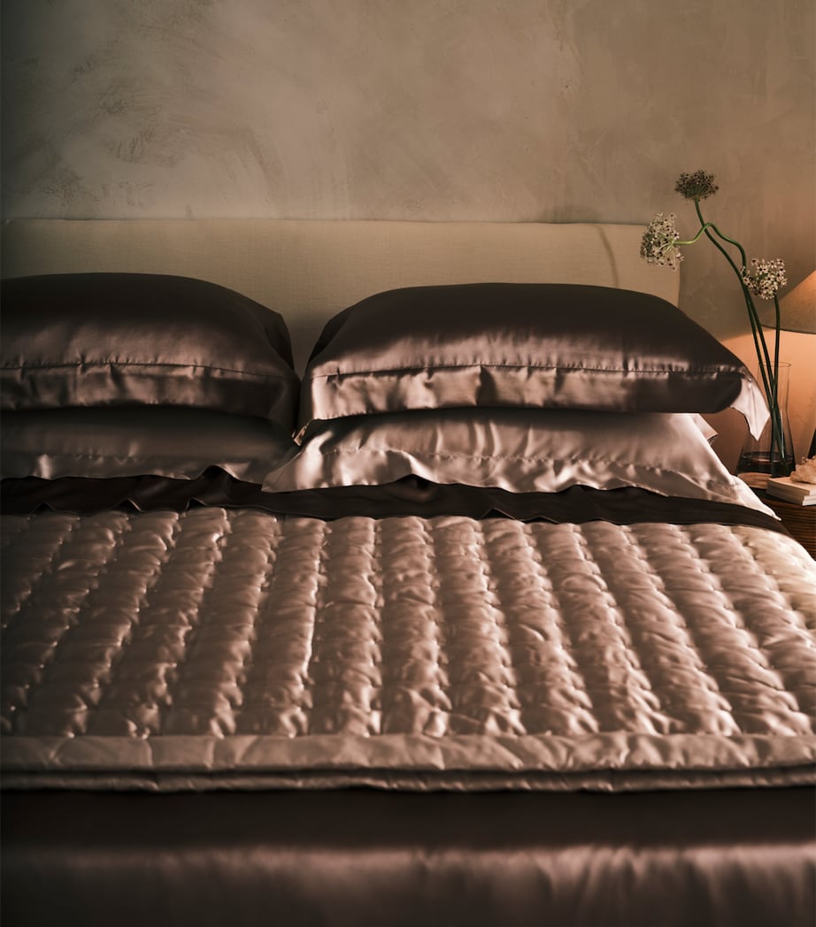 Silk Mocha King/Super King Flat Sheet (280cm x 310cm) MOCHA Image 4