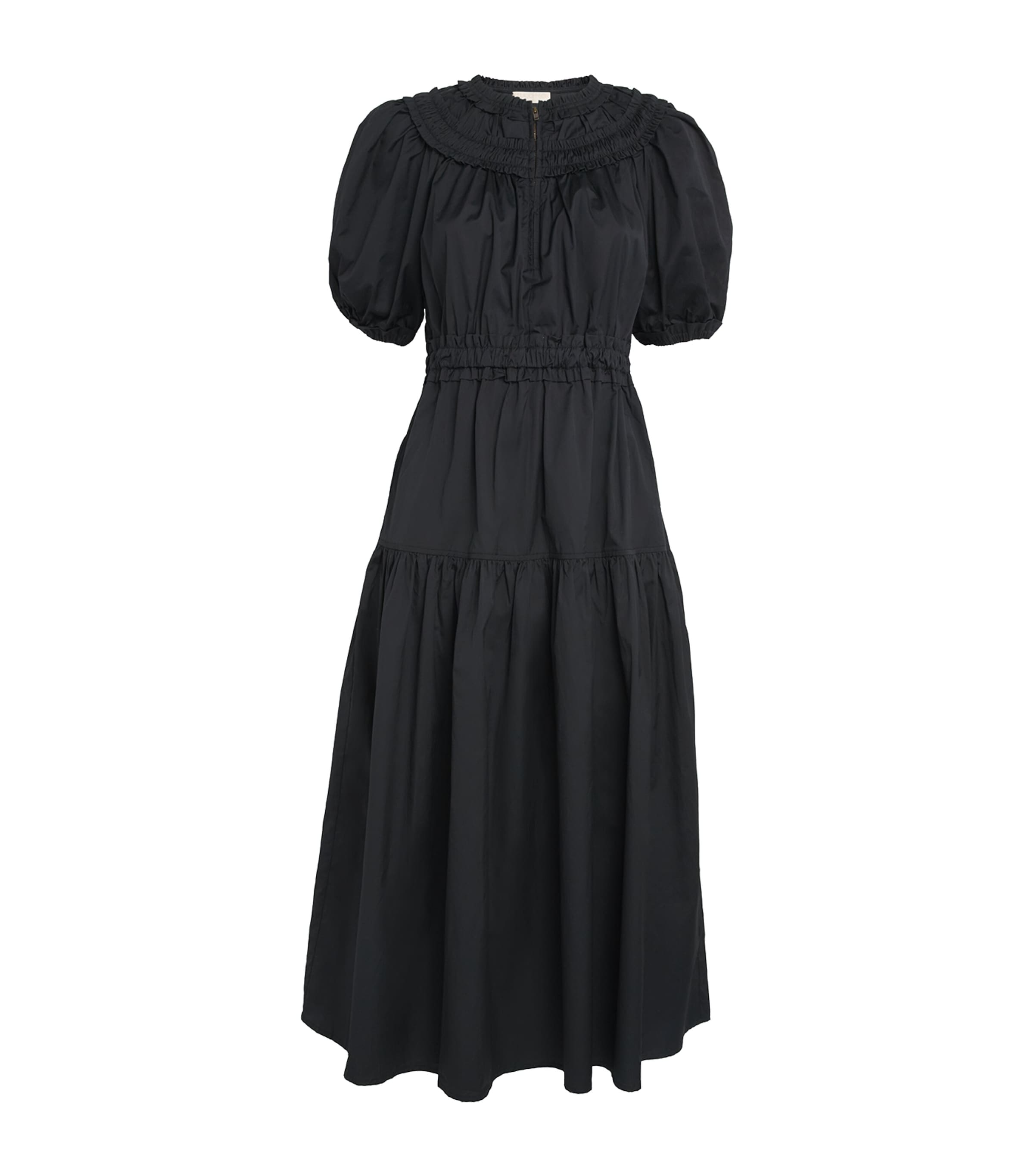 Ulla Johnson Womens Cotton Othella Midi Dress Noir Image 1