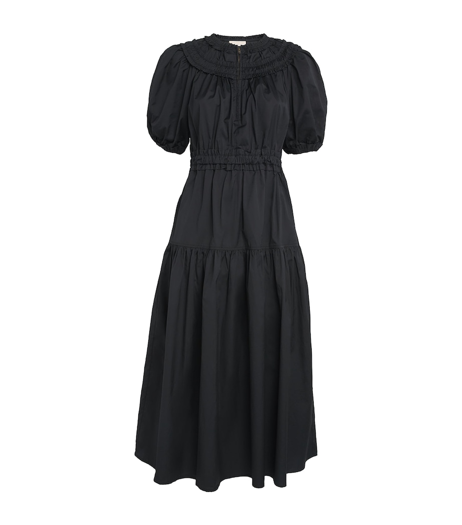 Cotton Othella Midi Dress NOIR Image 1