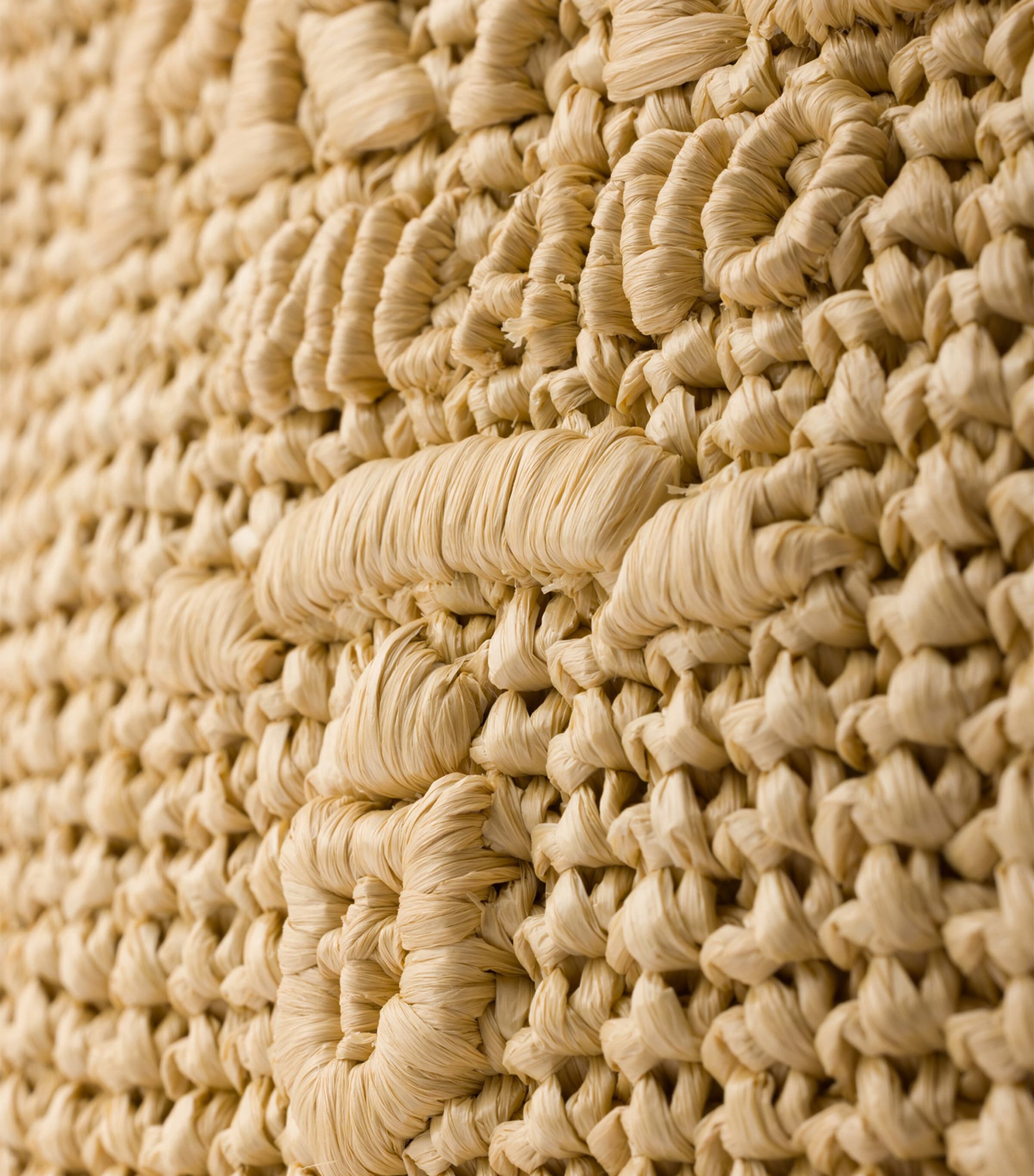 Prada Small Crochet Tote Bag Neutral Image 8