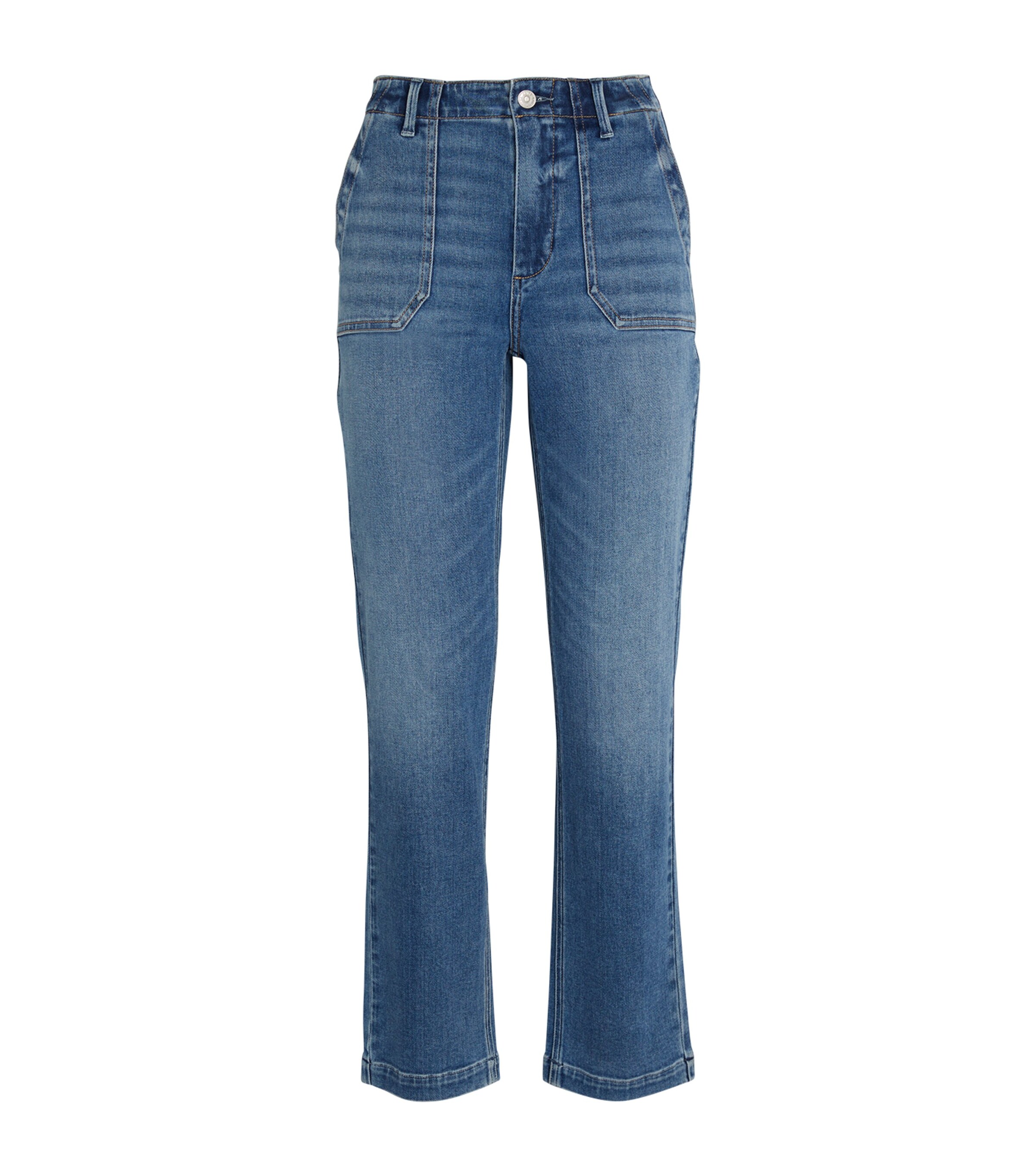 PAIGE MAYSLIE STRAIGHT ANKLE JEANS