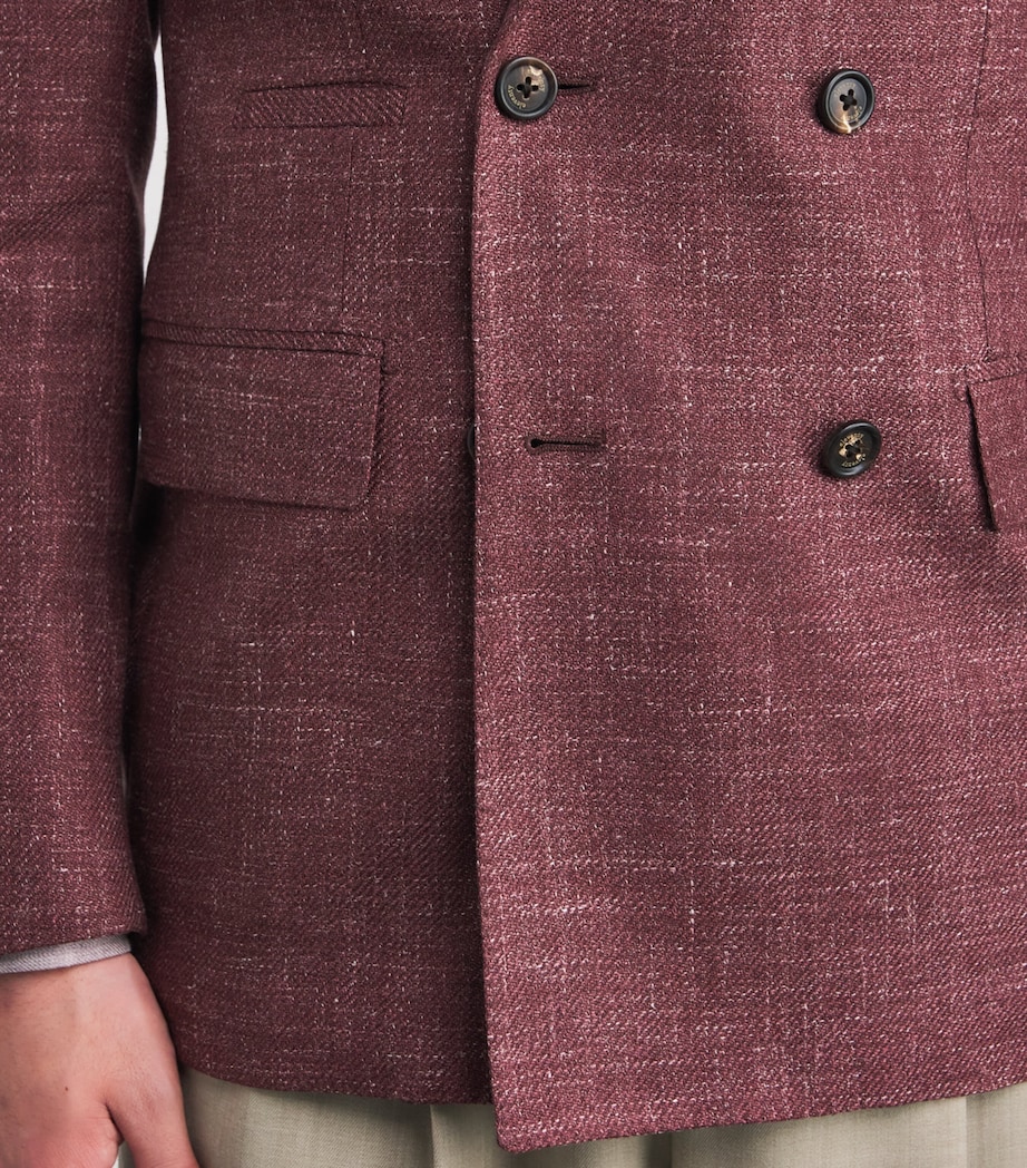 Wool-Silk-Linen Blazer LAMPONE Image 6