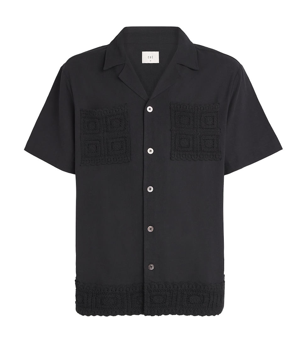 CHÉ Cotton-Linen Inigo Shirt Black