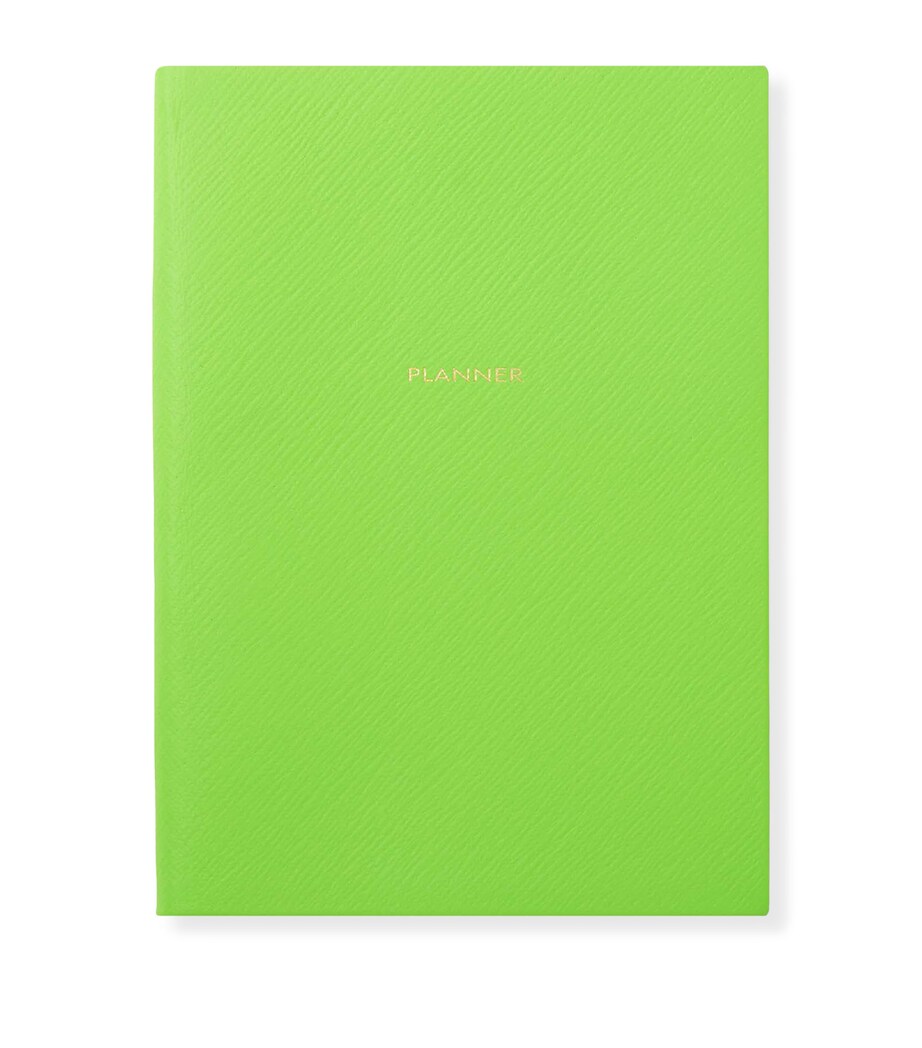 Leather Soho Planner Notebook APPLE GREEN Image 1