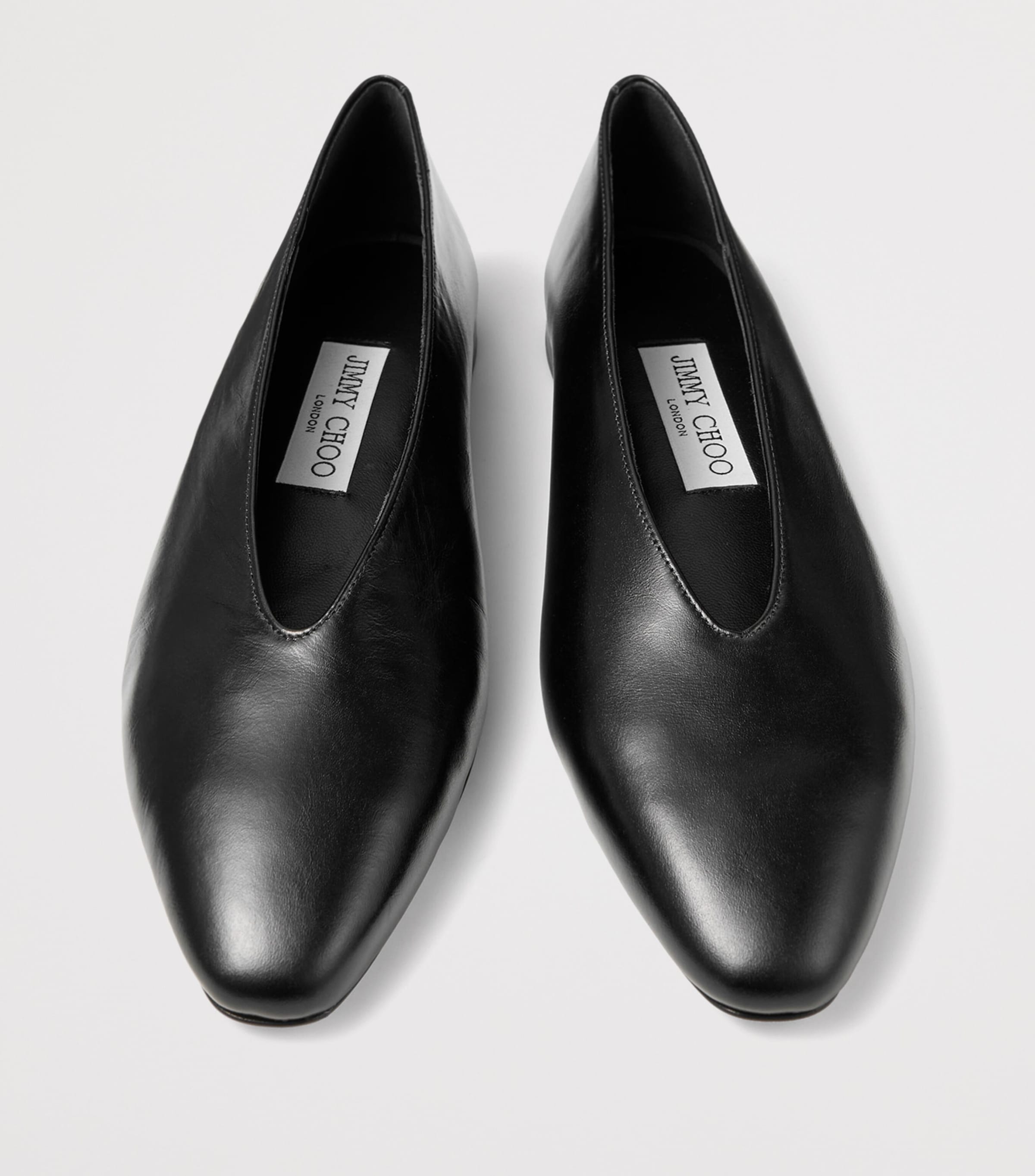 Jimmy Choo Margo Leather Ballet Flats Black Image 4