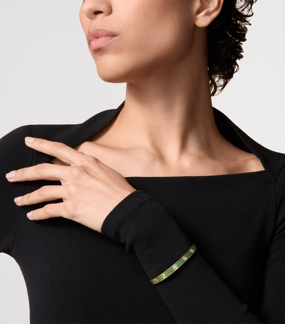 Cartier Yellow Gold, Diamond and Tsavorite Classic LOVE Bracelet Yellow Gold Image 2