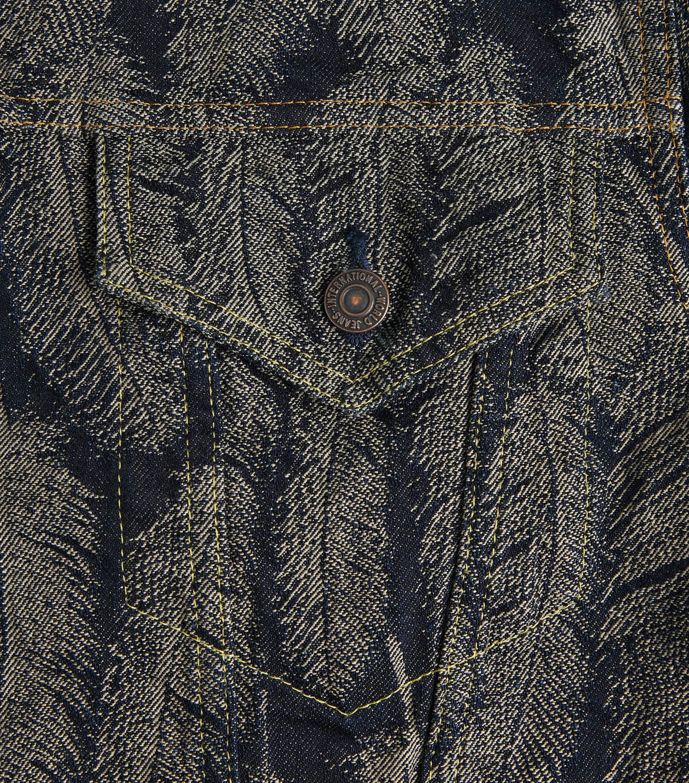 Kapital Mens Magpie Denim Jacket Dark Image 6