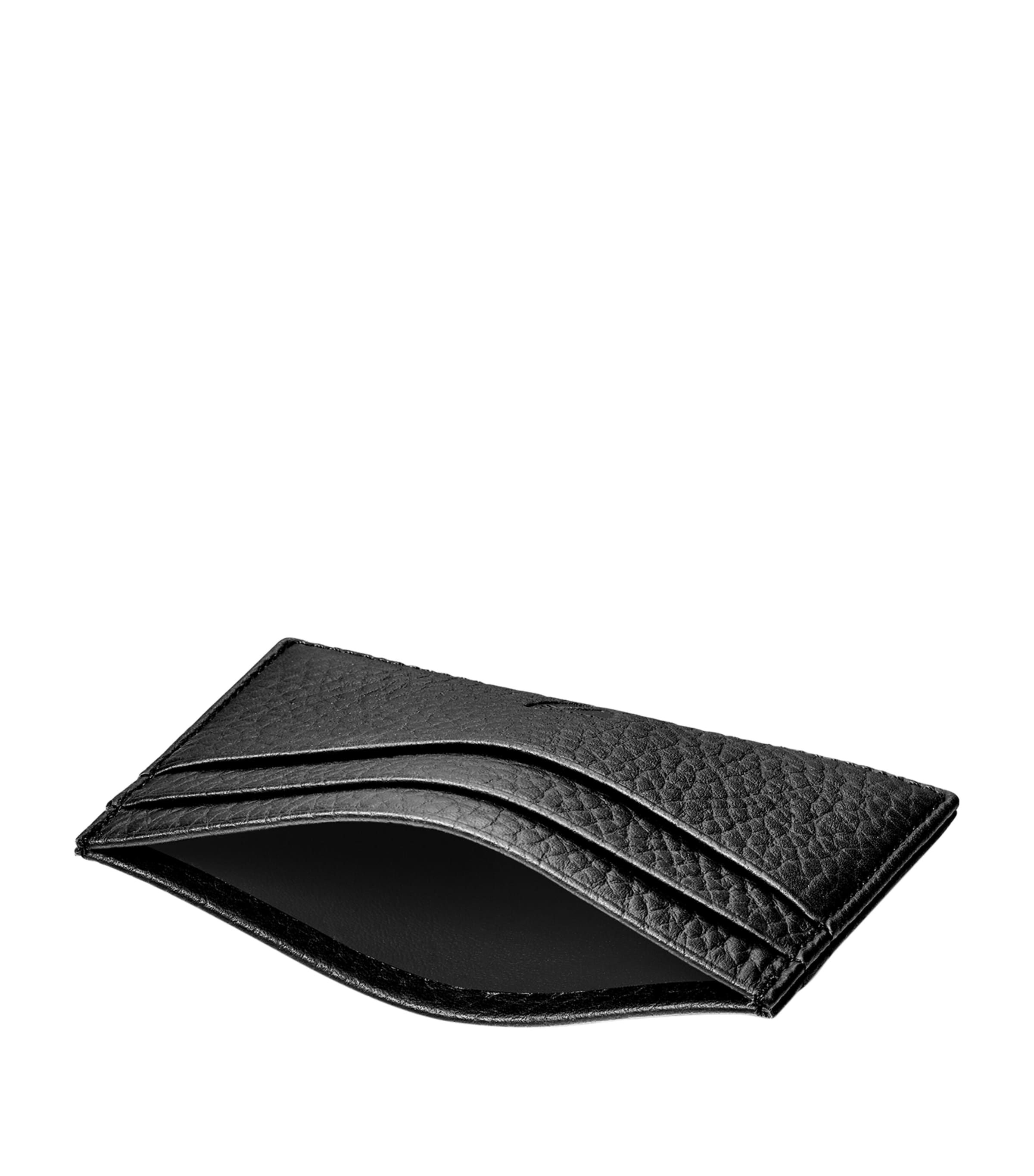 Leather Logo Card Holder BLACK Image 3