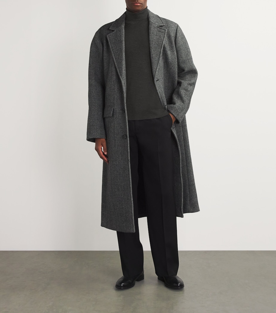 Superfine Cashmere Rollneck Sweater HA7180 CHARCOAL Image 2