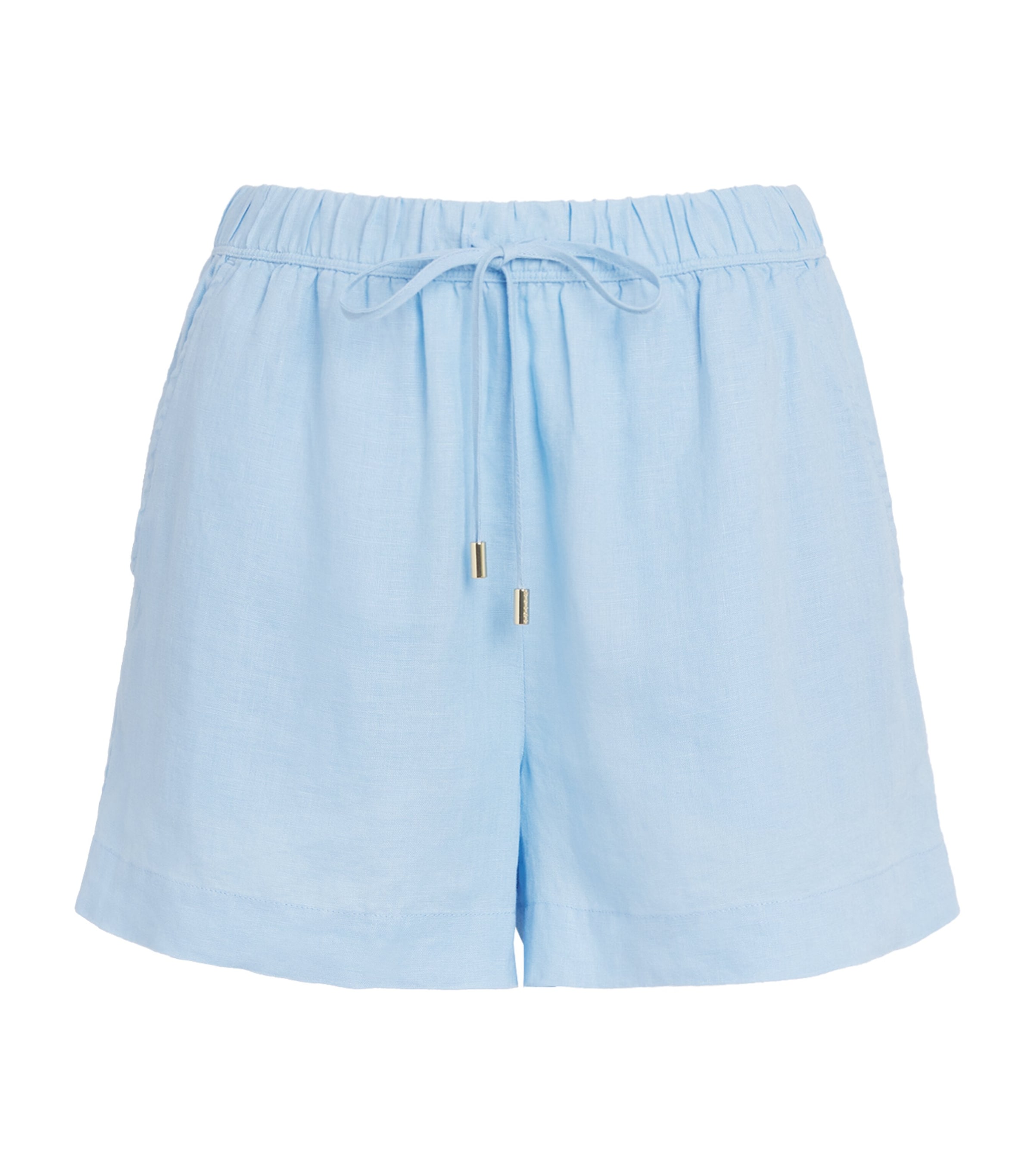 Heidi Klein Linen Ponza Drawstring Shorts Blu Blu