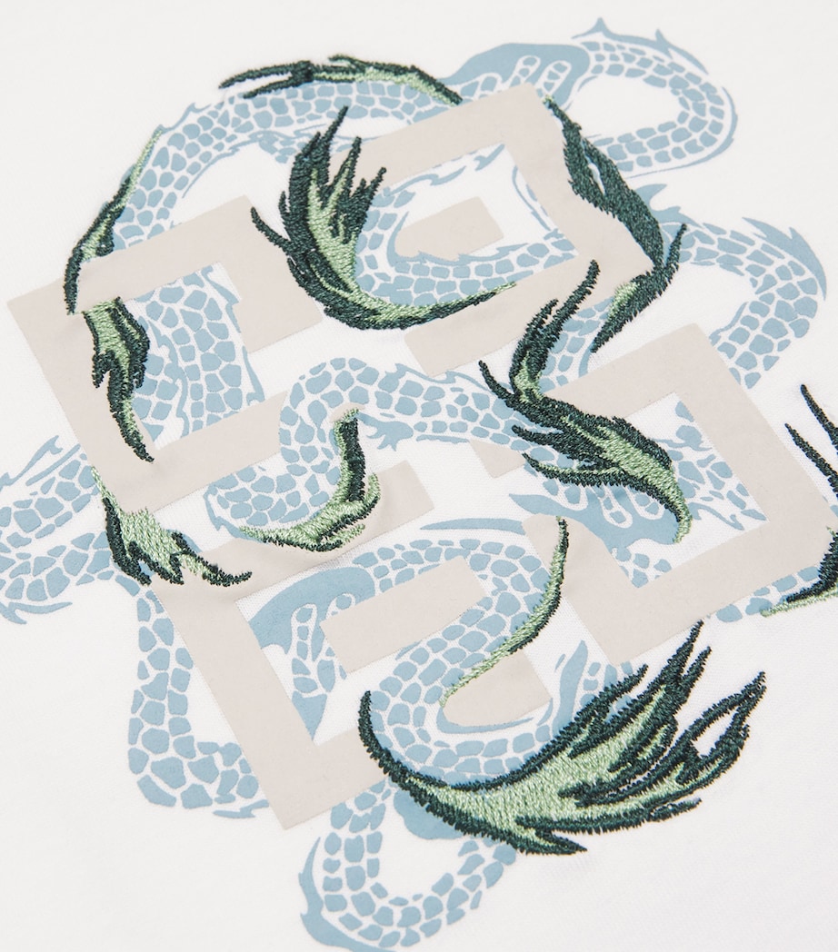 Dragon Graphic 4G T-Shirt WHITE Image 3