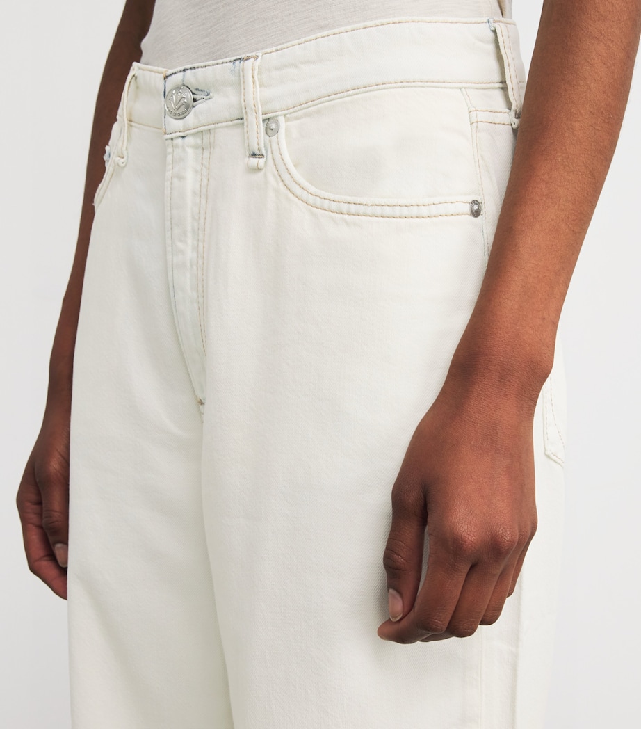 Two-Tone Logan Mid-Rise Wide-Leg Jeans BLCHS Image 6