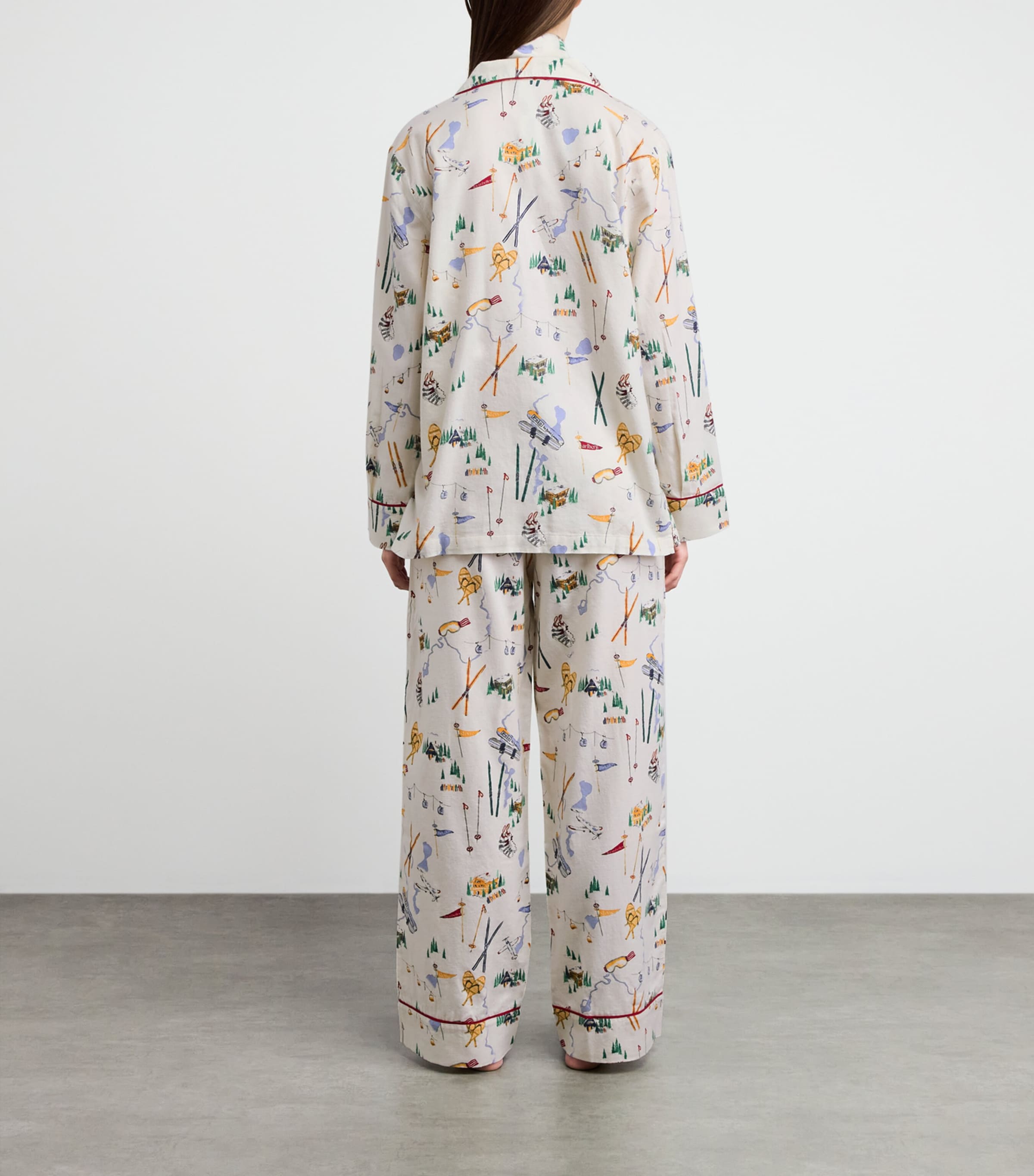 Polo Ralph Lauren Womens Ski Print Madison Pyjama Set Traveller Ski P Image 4
