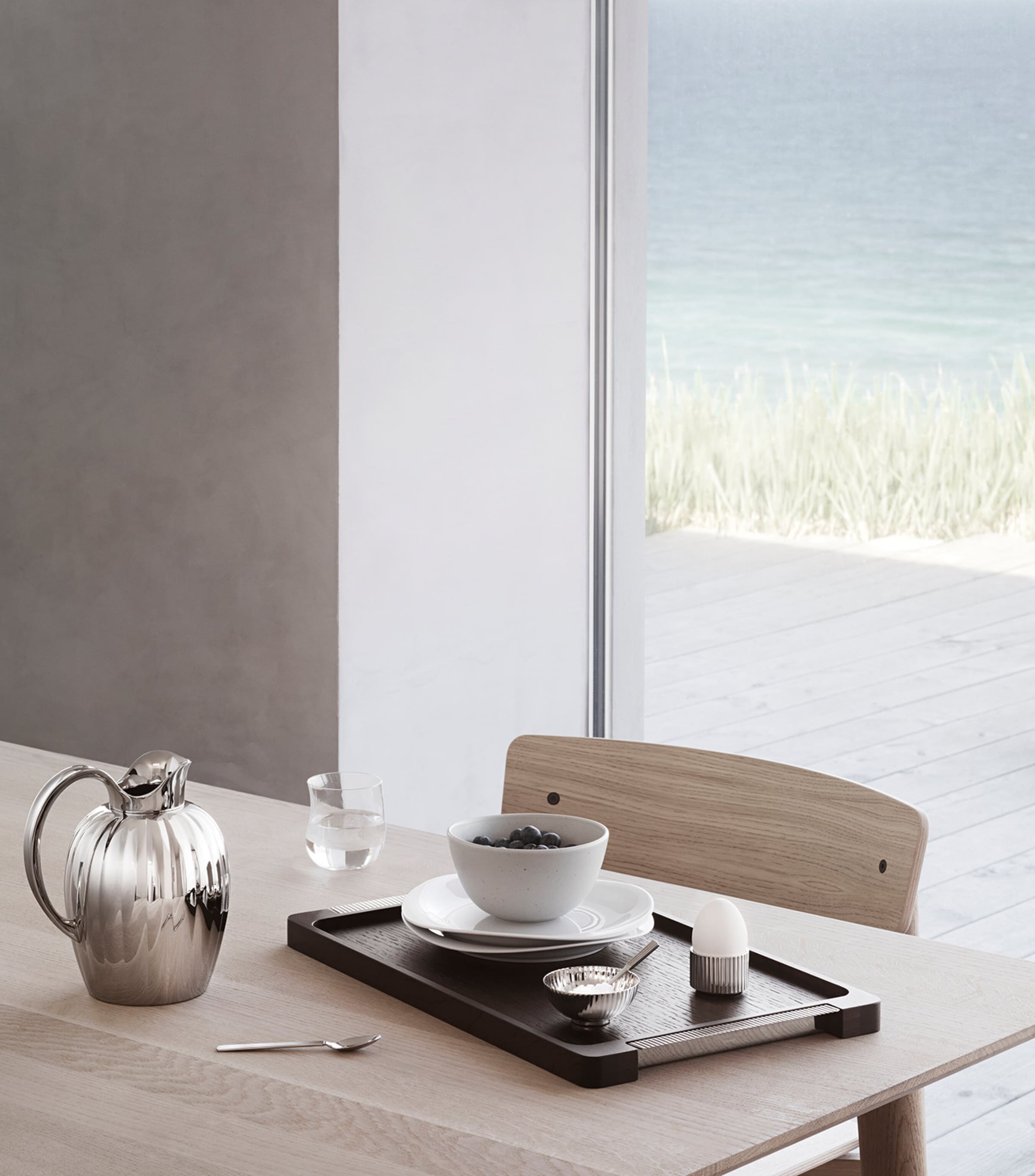 Bernadotte Serving Tray (46cm x 28cm) BROWN Image 2