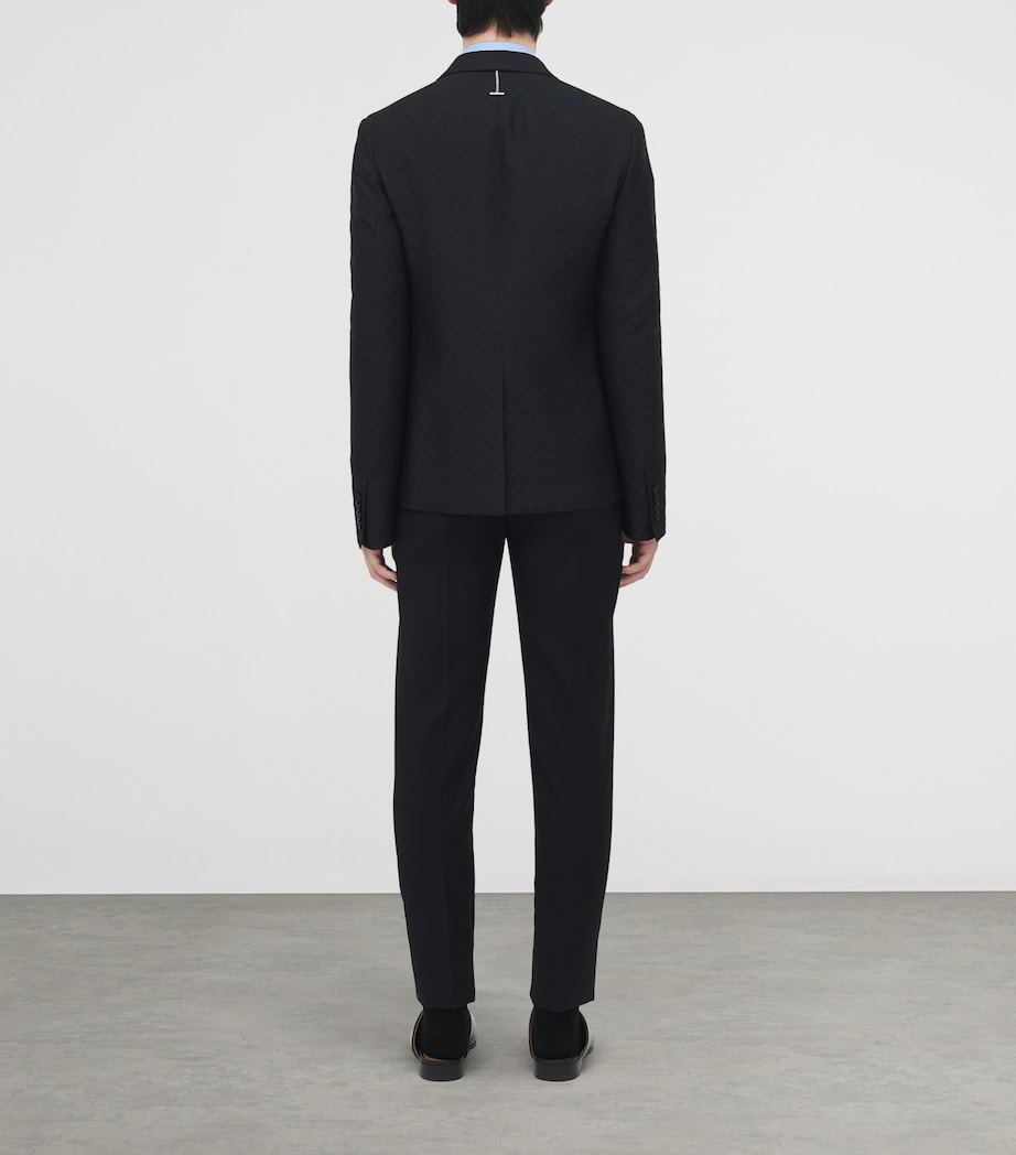 Skull-Print Single-Breasted Blazer 1010 Image 4