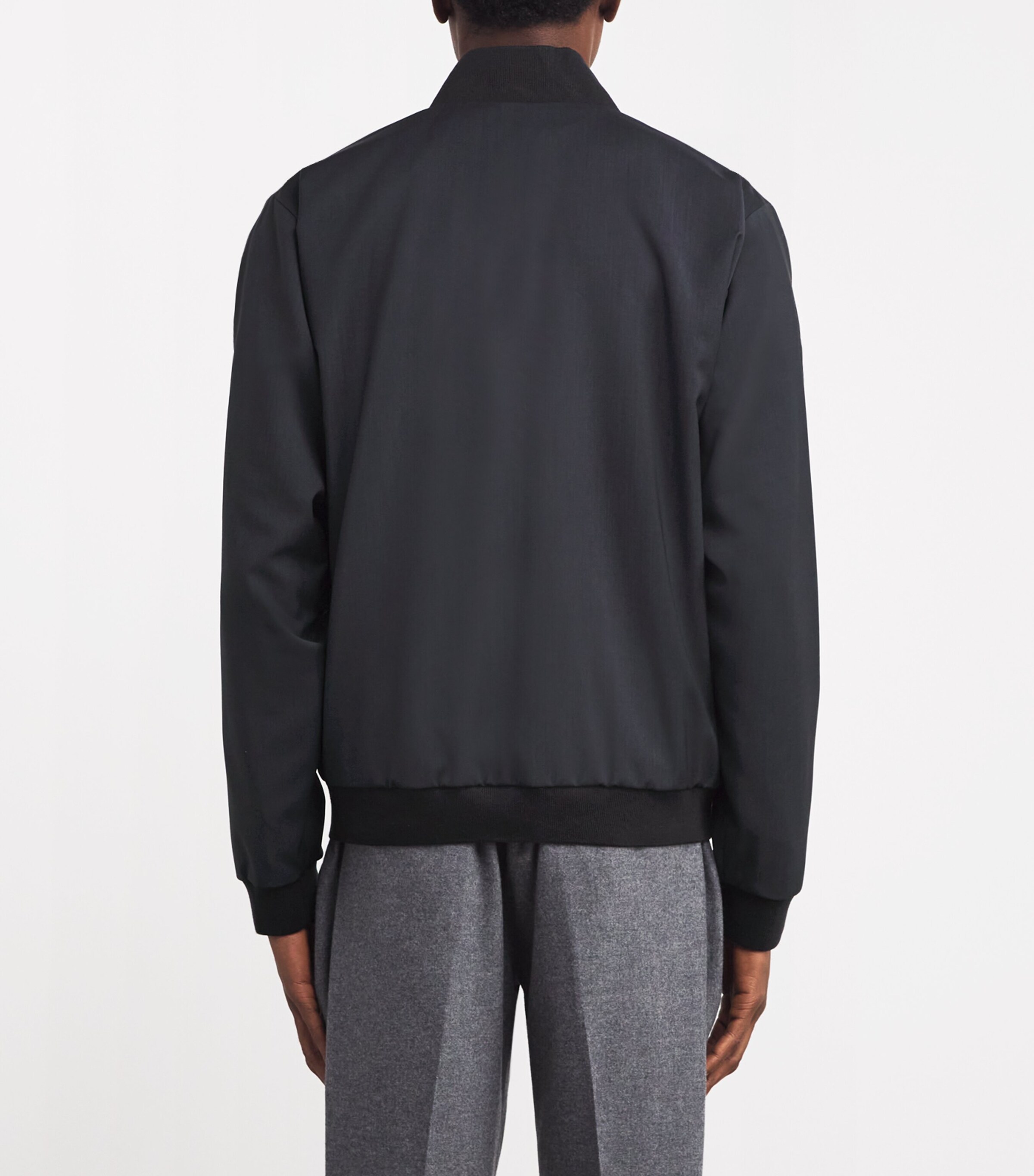 Stretch-Cotton Bomber Jacket 580 PIOMBO Image 4