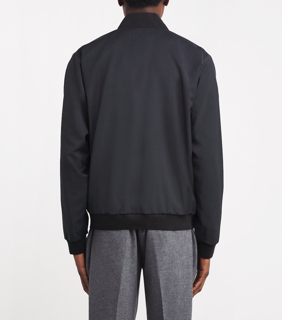 Stretch-Cotton Bomber Jacket 580 PIOMBO Image 4