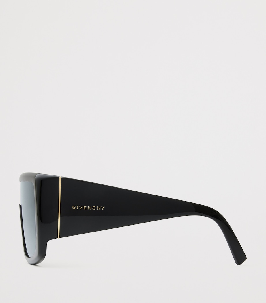 Acetate Square Sunglasses BLACK Image 4