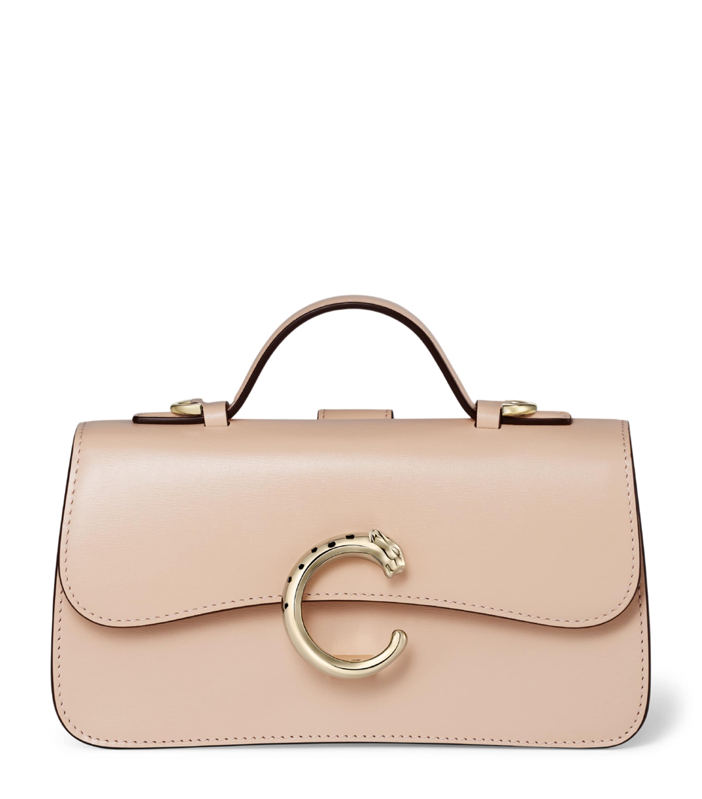 Cartier Leather Panthère de Cartier Top-Handle Bag Peach Image 1
