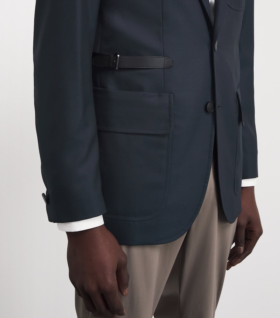 Brioni Mens Stretch-Cashmere Blazer Image 3