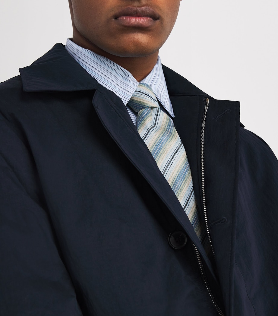 Paul Smith Linen-Silk Stripe Tie Image 2