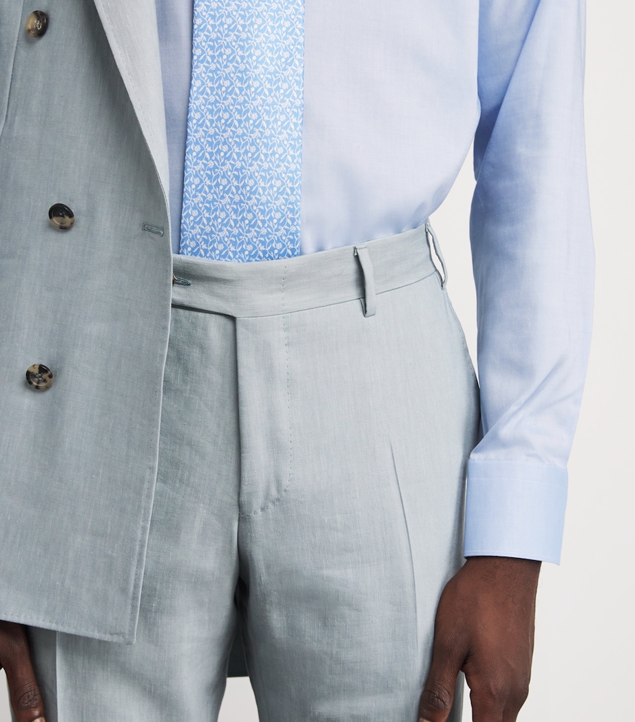 Cotton Signature Oxford Slim Shirt MID BLUE Image 6