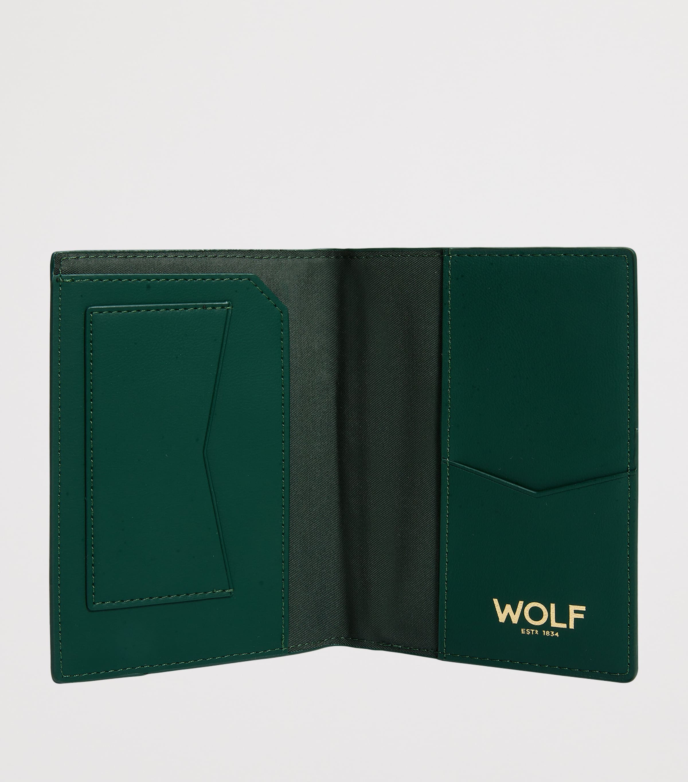 Vegan Signature Passport Sleeve GREEN Image 3