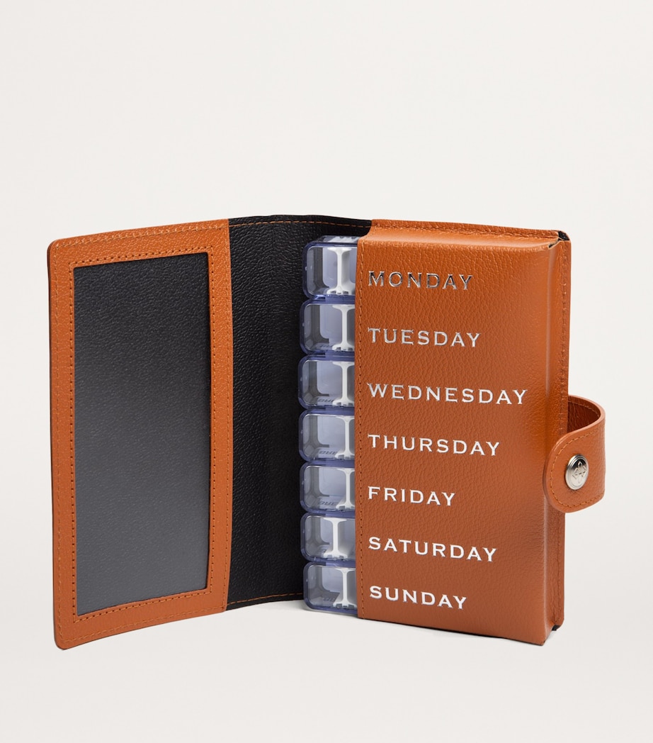 Leather Capra Pill Case TAN Image 2