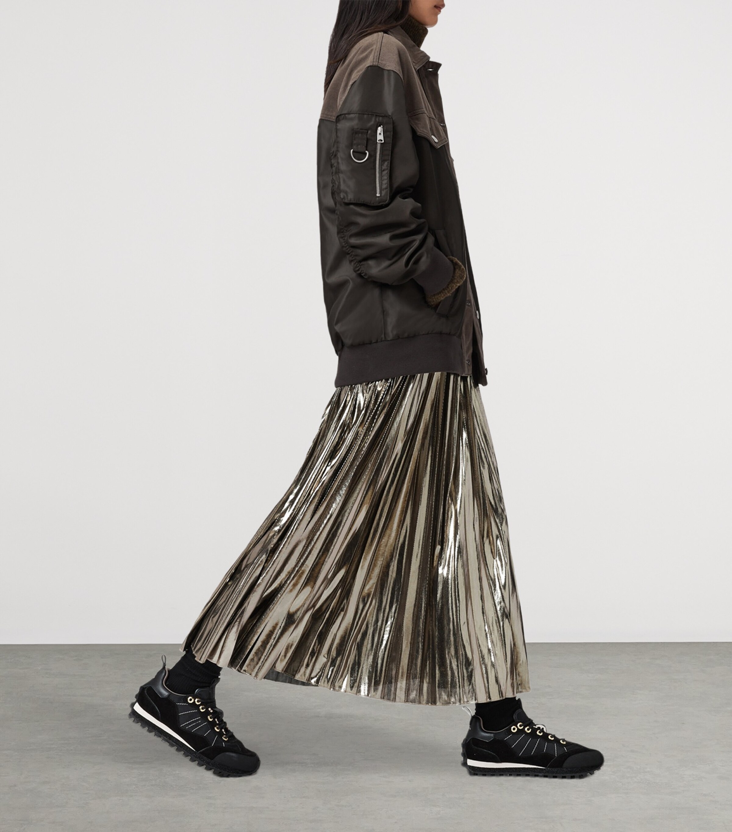 AllSaints Brown Spark Sweater and Maxi Dress Set | Harrods US AllSaints Brown Spark Sweater and Maxi Dress Set | Harrods US