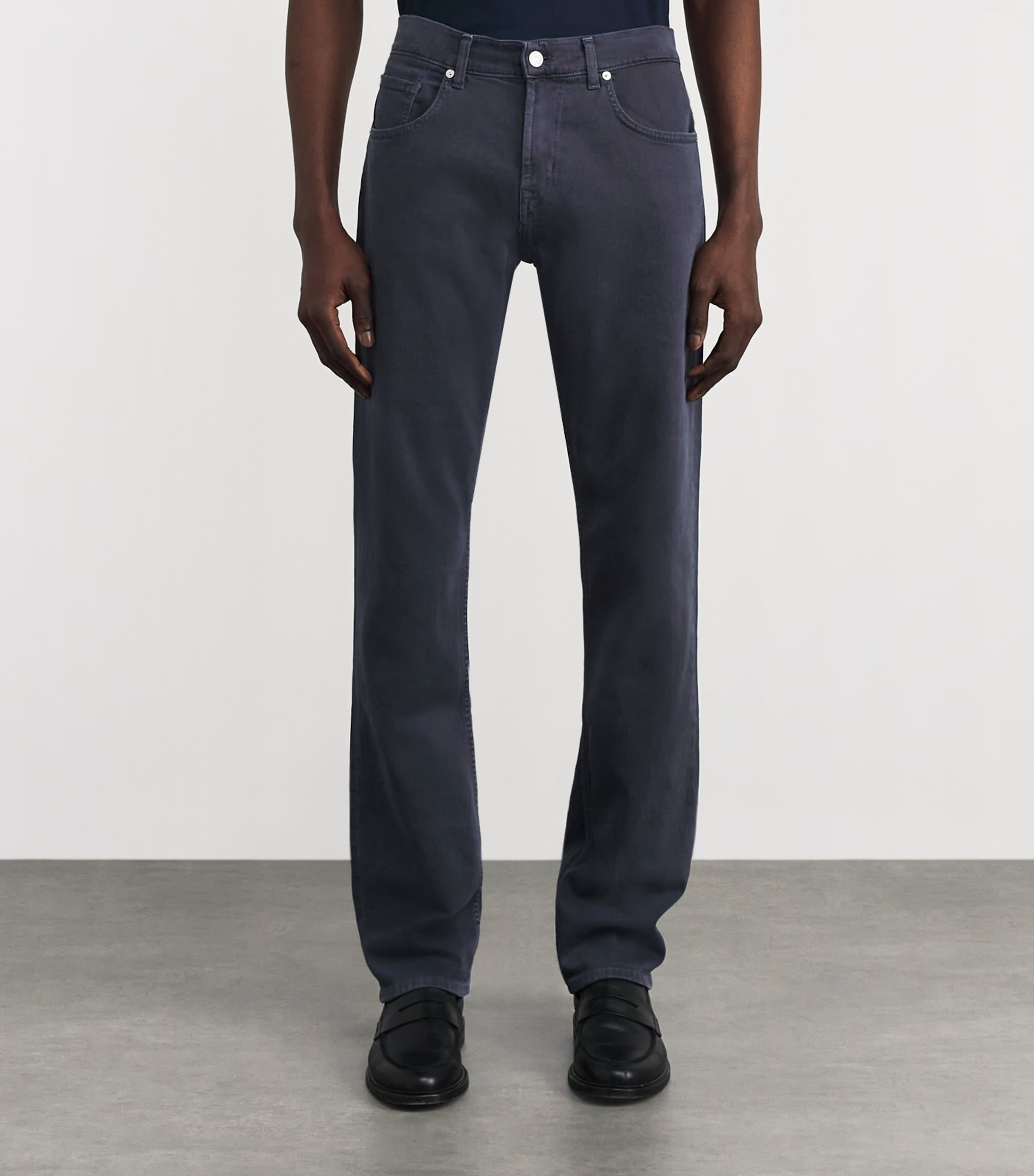 Cotton-Blend Straight Chinos LEFT HAND ULTRA Image 3