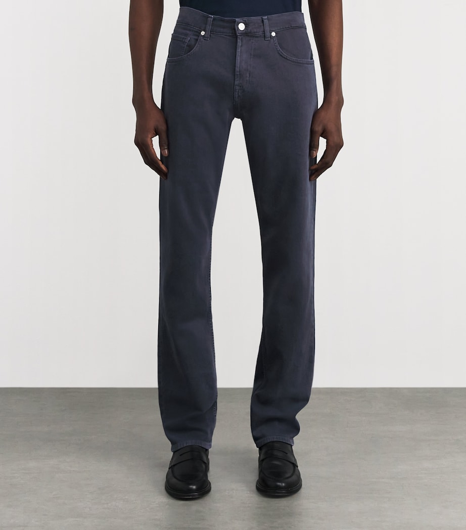 Cotton-Blend Straight Chinos LEFT HAND ULTRA Image 3