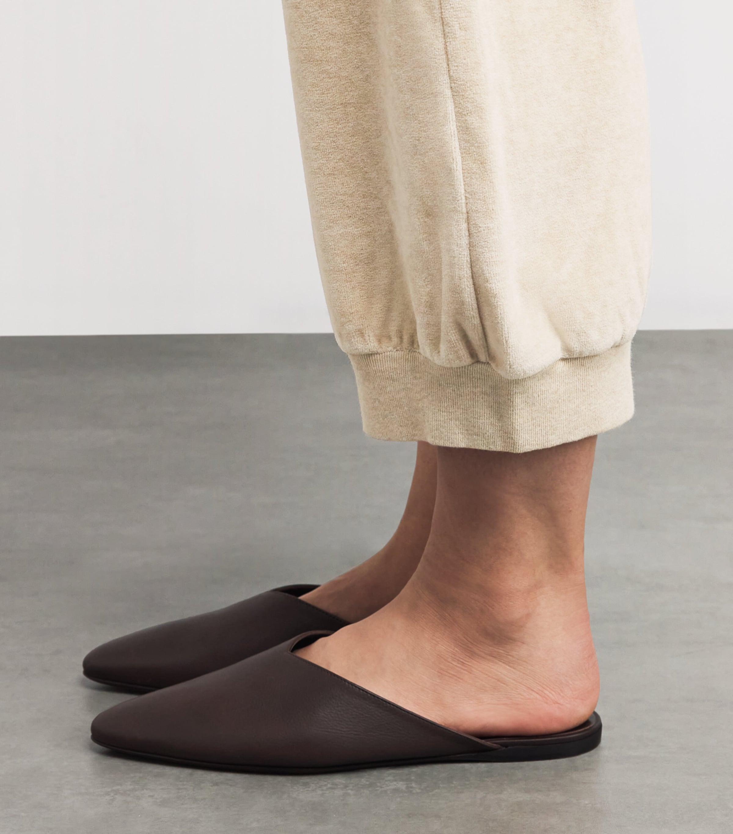 Cotton-Blend Harem Sweatpants OATMEAL HEATHER Image 6