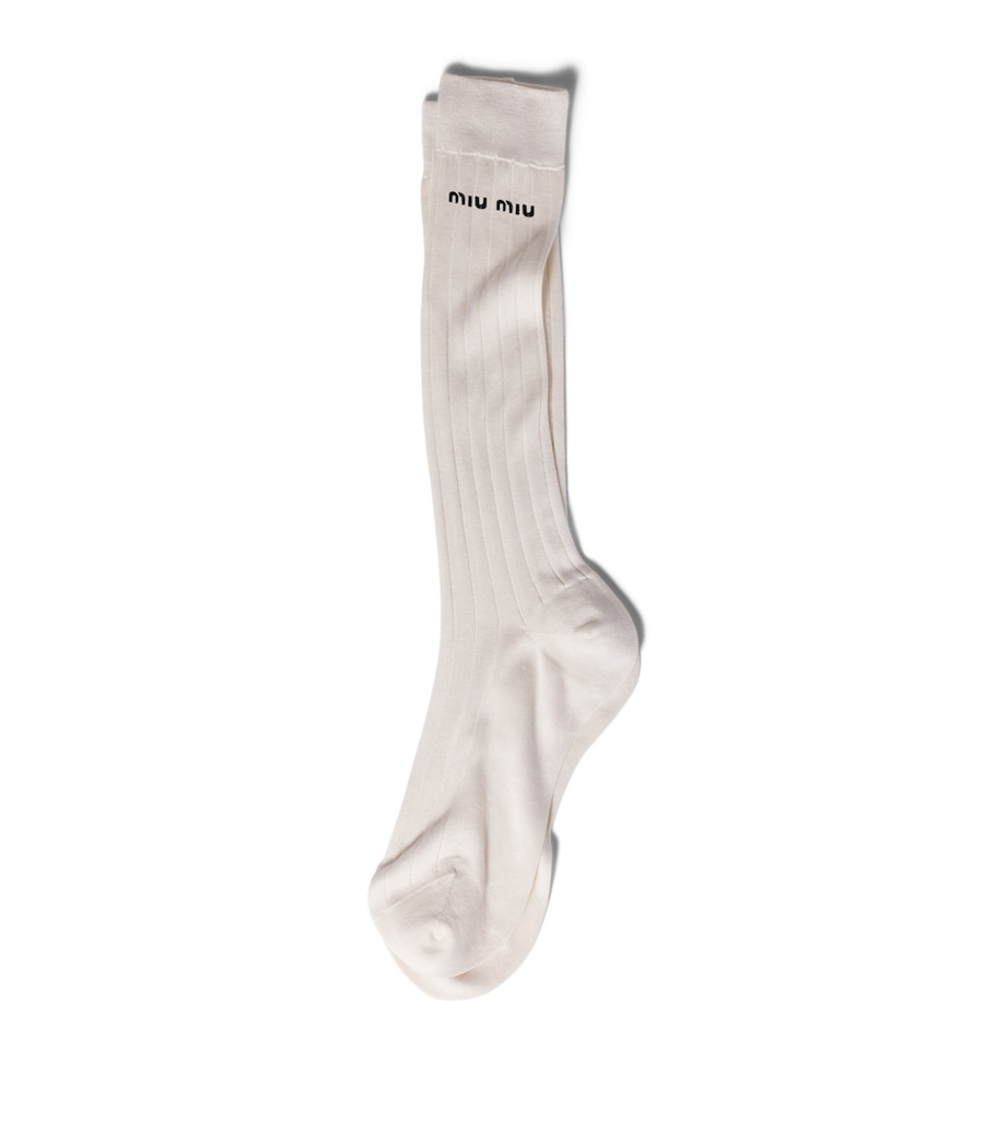 Silk-Blend Logo Socks F0009 Image 1