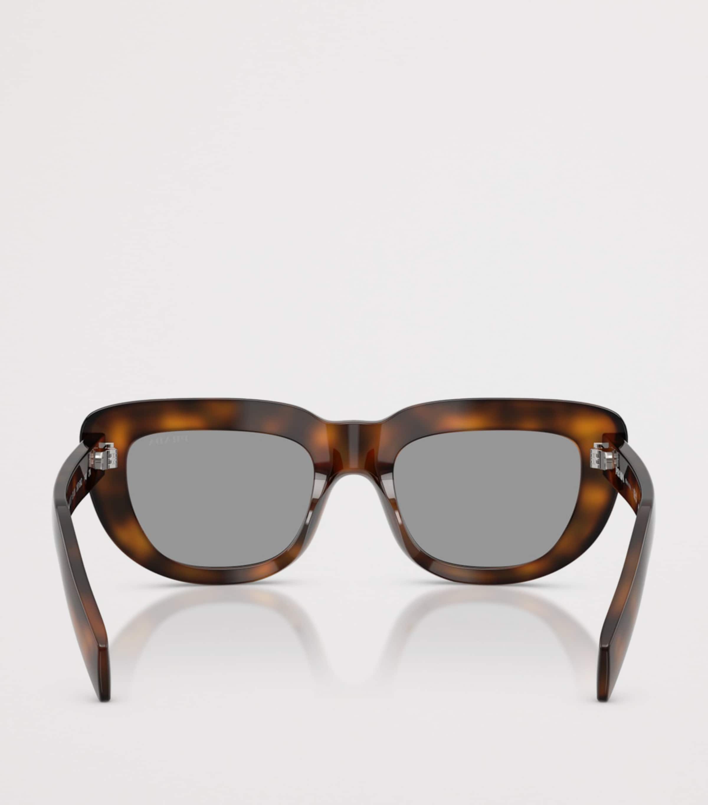 Prada PR D07S Rectangle Sunglasses Brown Image 4